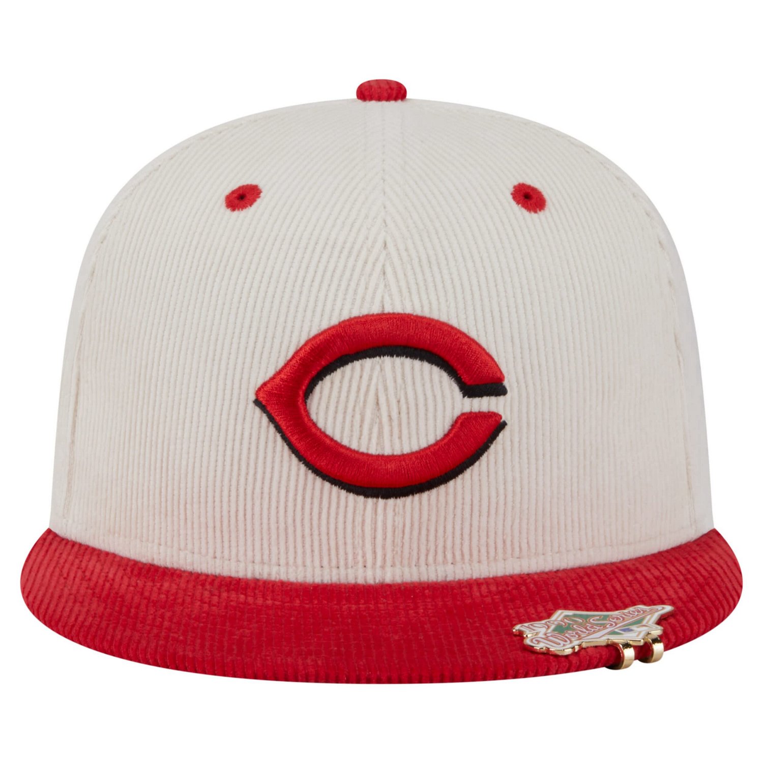 New Era Red Cincinnati Reds Two-Tone Corduroy 59FIFTY Fitted Hat - view number 2