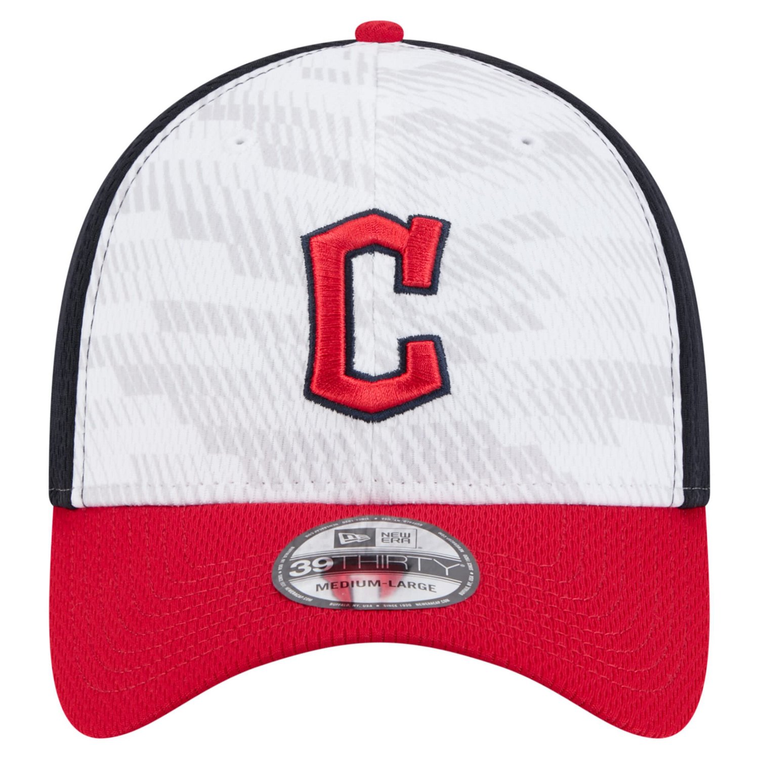 New Era Red Cleveland Guardians 2025 MLB Clubhouse 39THIRTY Flex Hat - view number 2