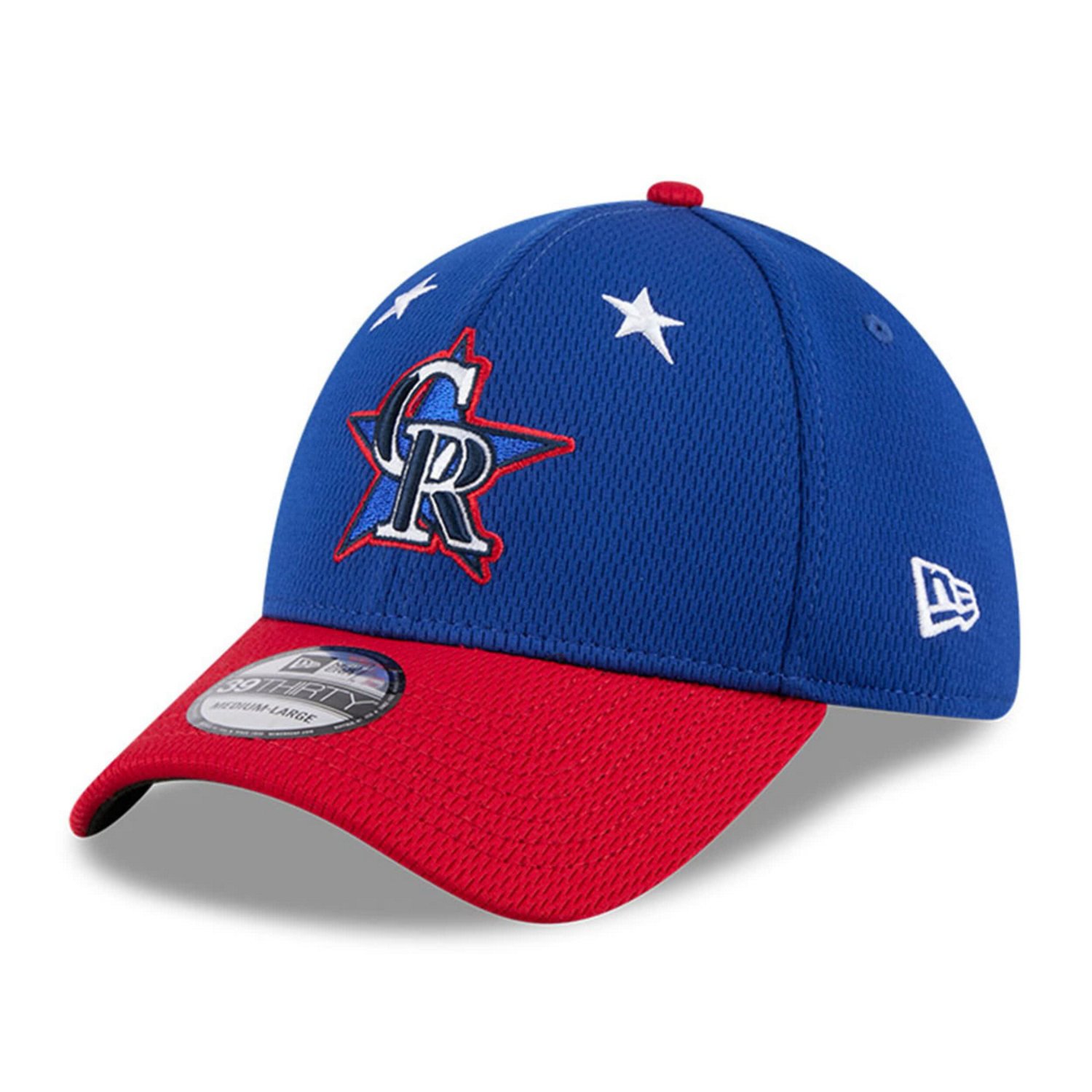 New Era Red Colorado Rockies 2025 MLB All-Star Game Workout 39THIRTY Flex Hat - view number 3
