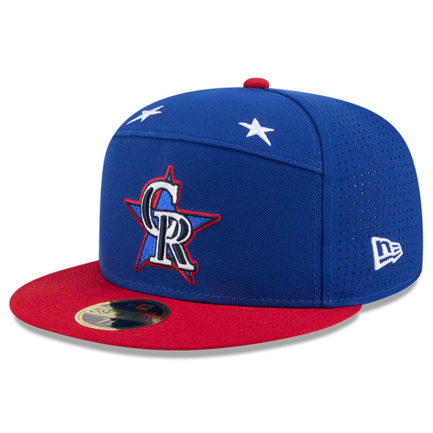 New Era Red Colorado Rockies 2025 MLB All-Star Game Workout Side Patch 59FIFTY Fitted Hat - view number 3