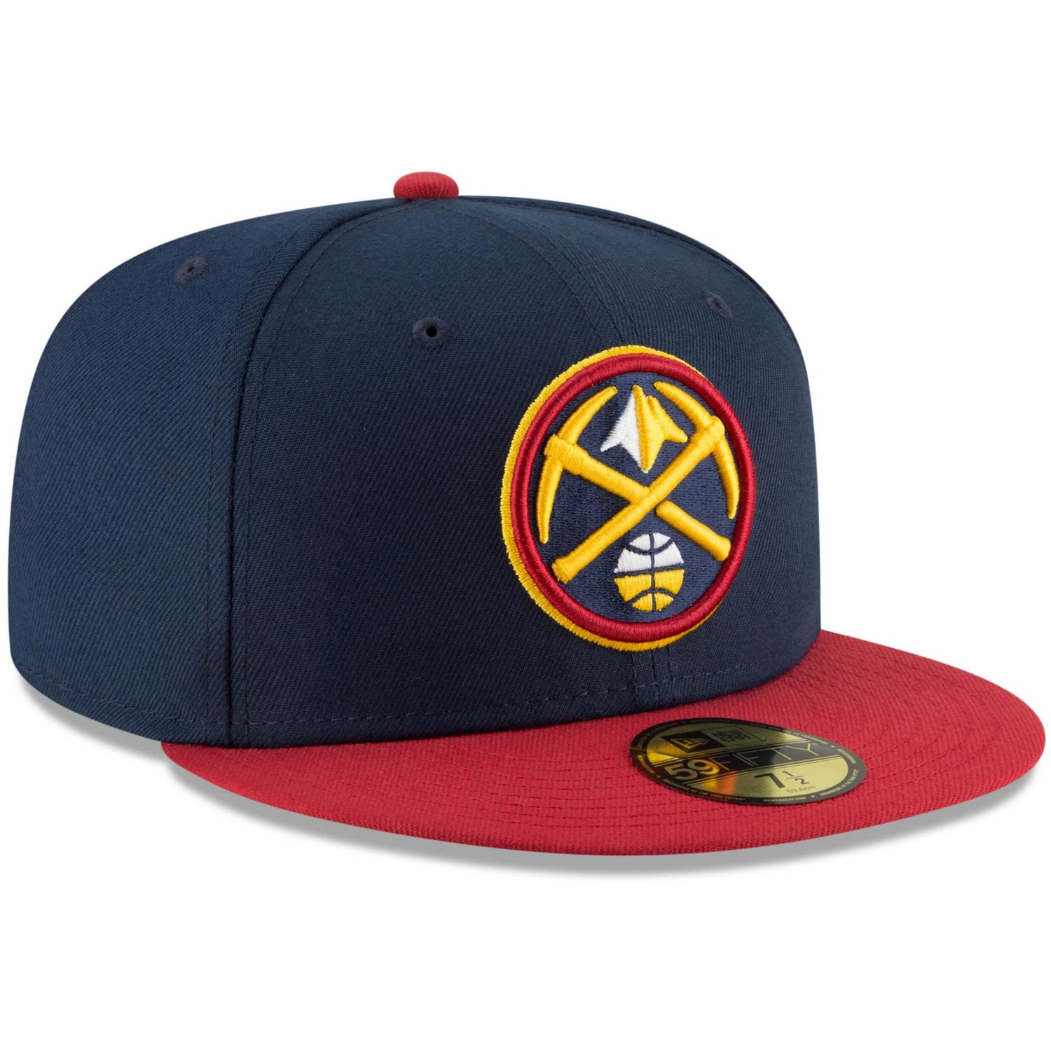 New Era Red Denver Nuggets 2-Tone 59FIFTY Fitted Hat - view number 3
