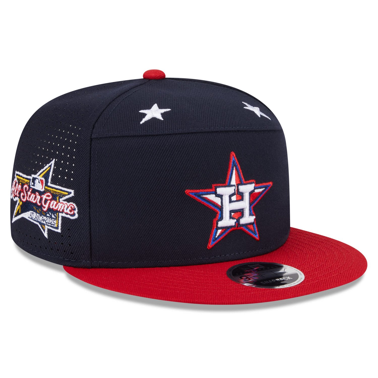 New Era Red Houston Astros 2025 MLB All-Star Game Workout Side Patch 9FIFTY Snapback Hat - view number 1