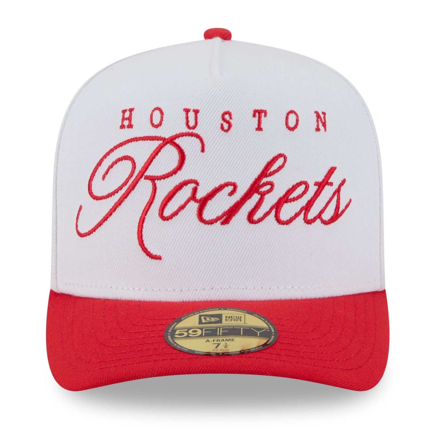 New Era Red Houston Rockets 2025 NBA Draft A-Frame 59FIFTY Fitted Hat - view number 2