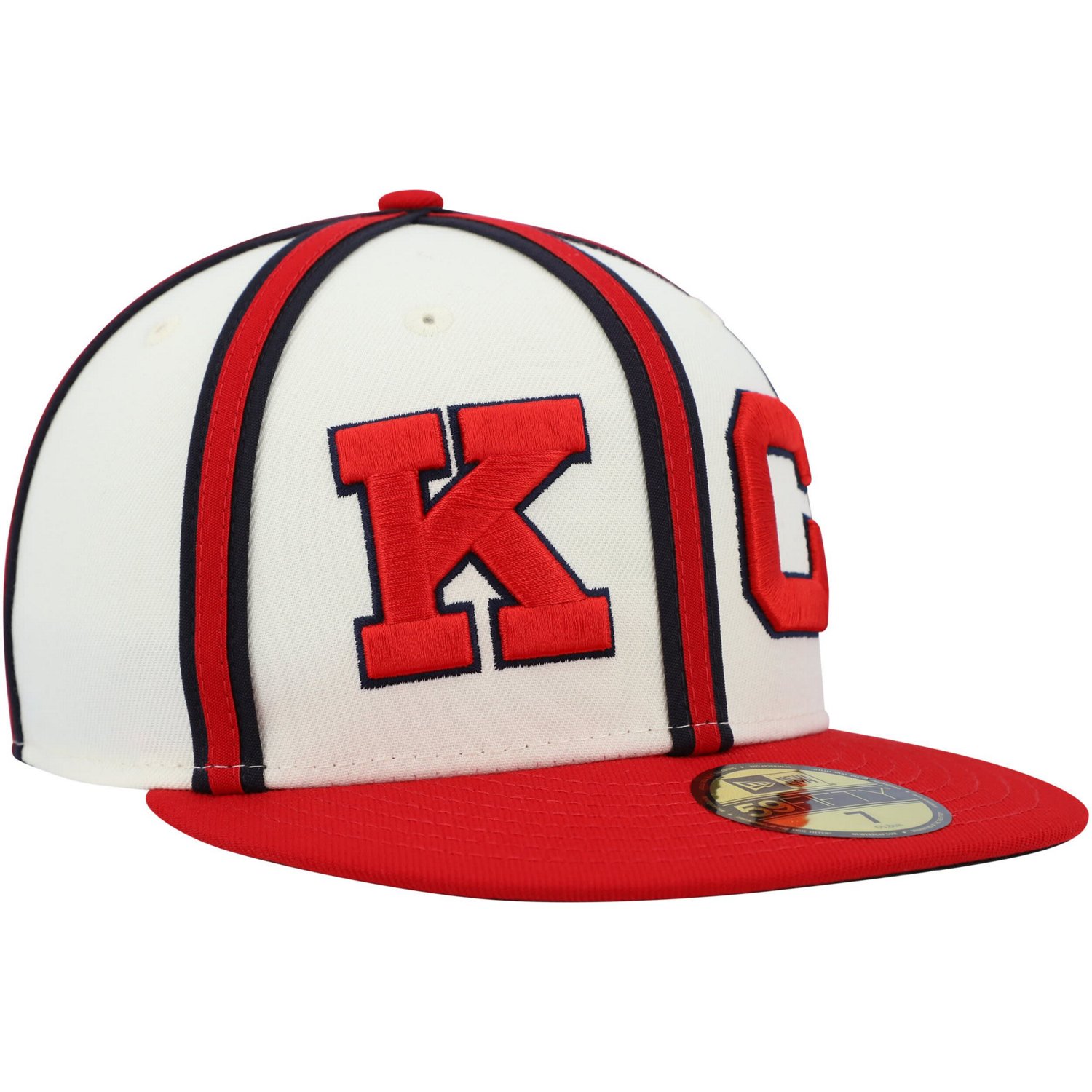 New Era Red Kansas City Monarchs Cooperstown Collection Turn Back The Clock 59FIFTY Fitted Hat - view number 3