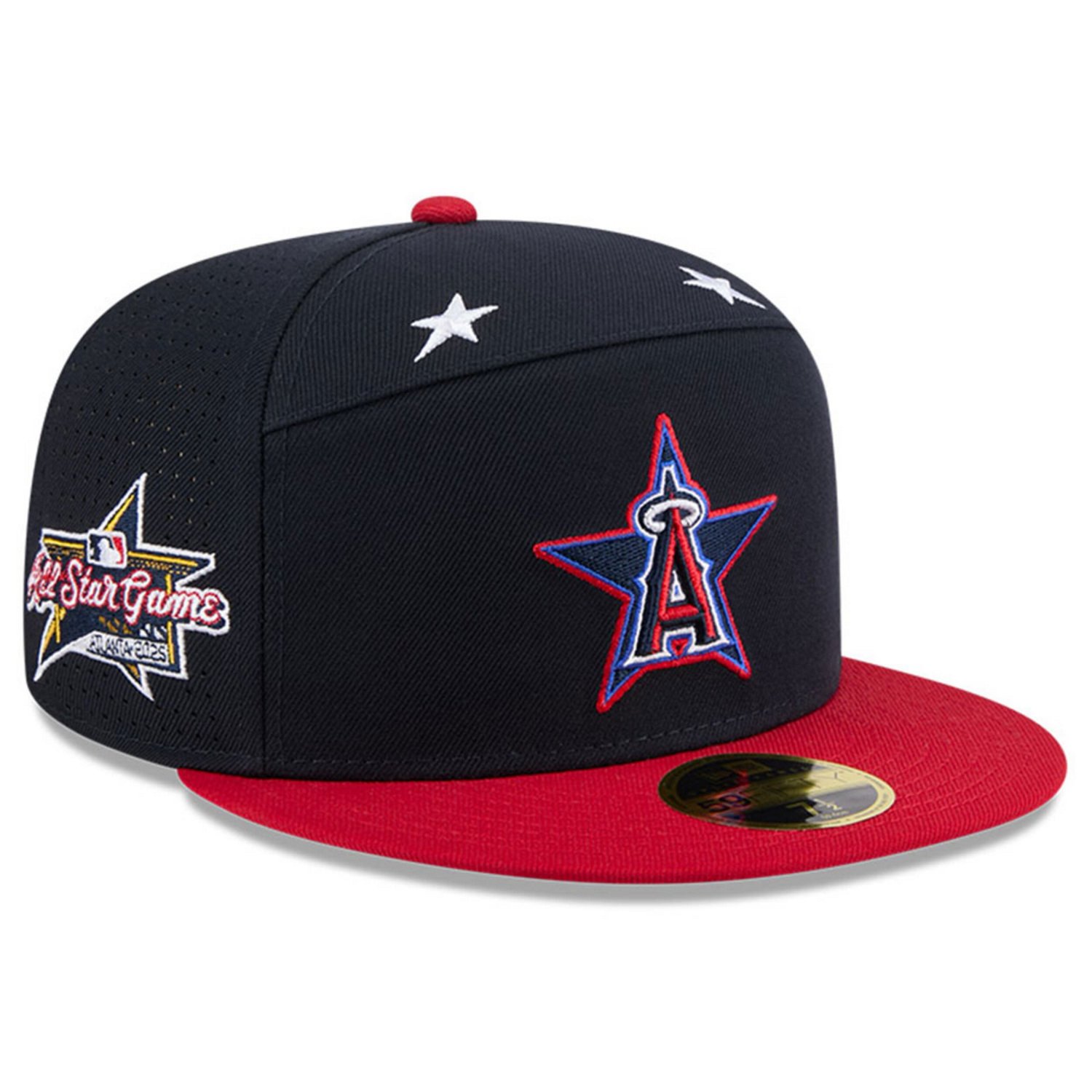 New Era Red Los Angeles Angels 2025 MLB All-Star Game Workout Side Patch 59FIFTY Fitted Hat