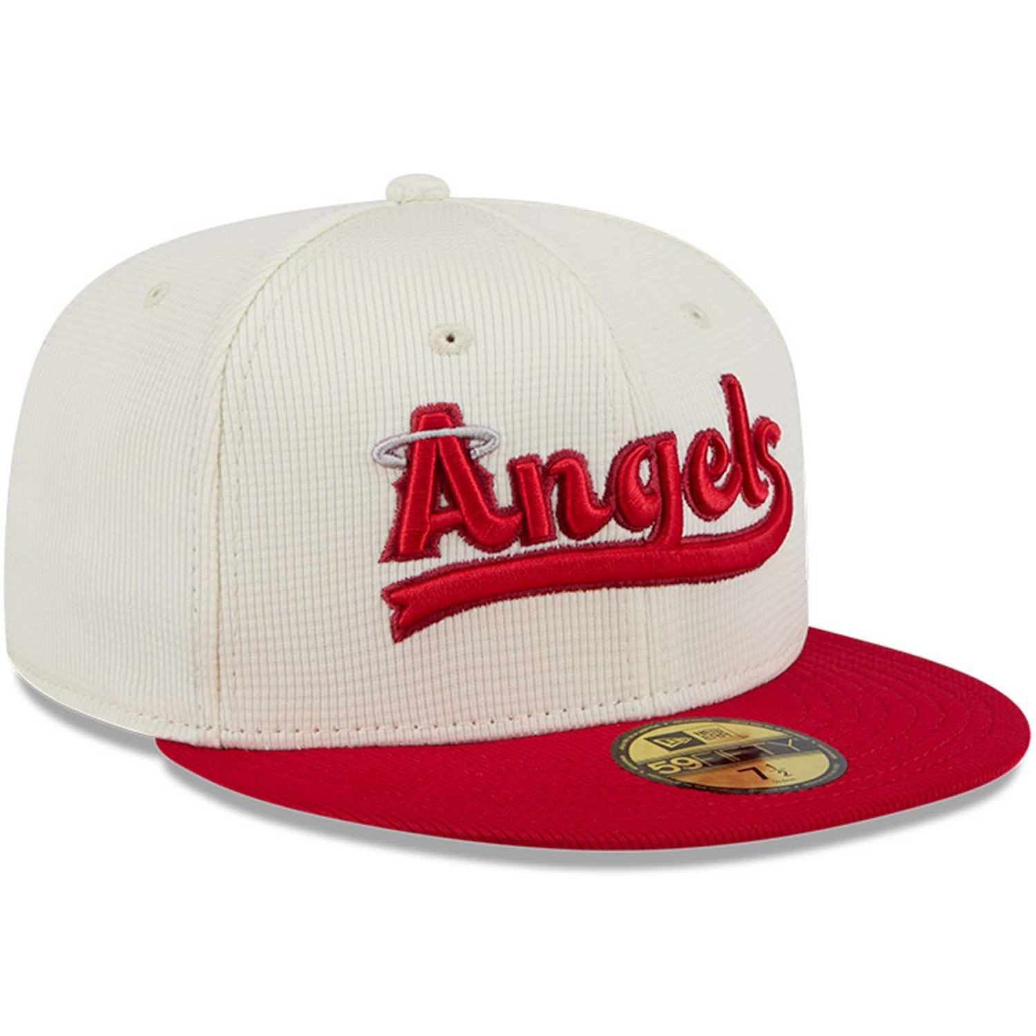 New Era Red Los Angeles Angels City Connect Batting Practice 59FIFTY Fitted Hat - view number 3