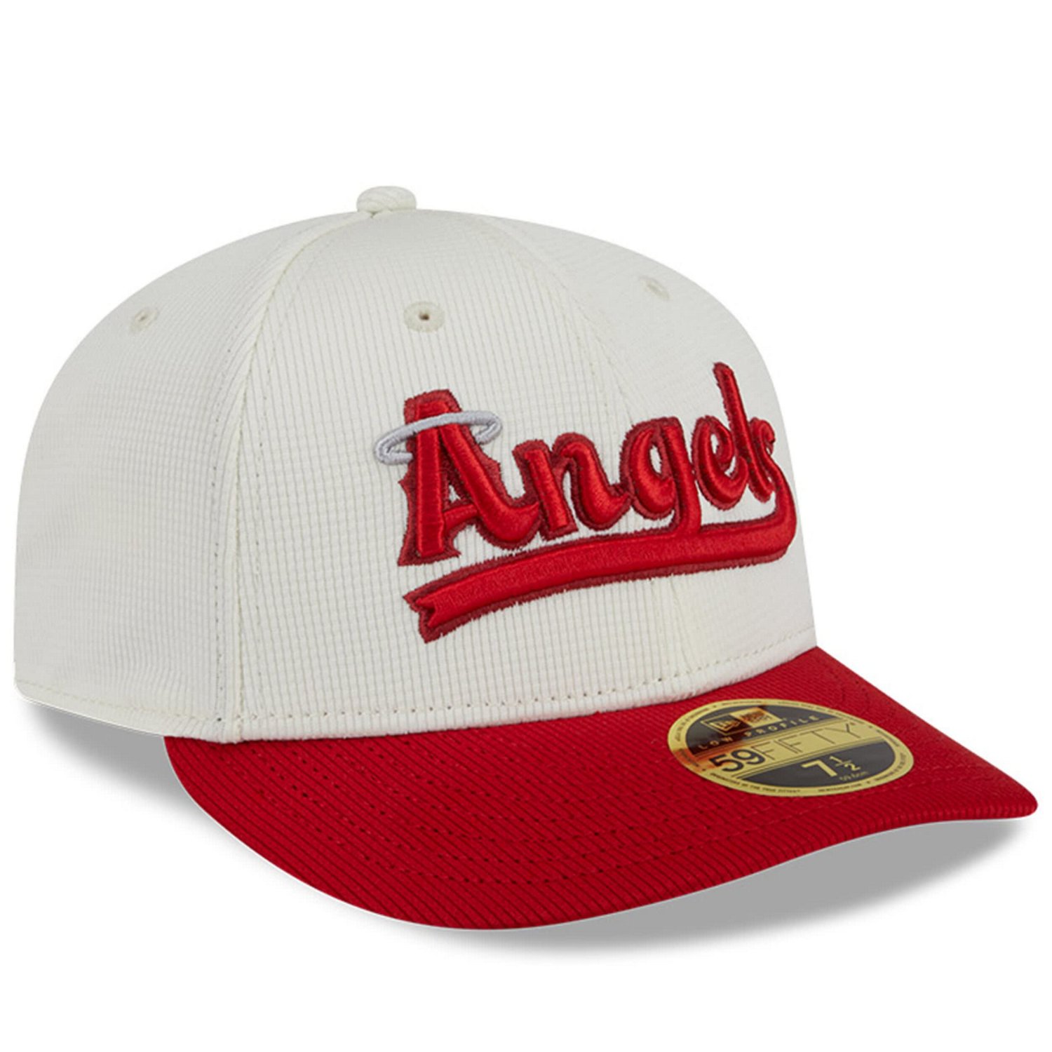 New Era Red Los Angeles Angels City Connect Batting Practice Low Profile 59FIFTY Fitted Hat - view number 3