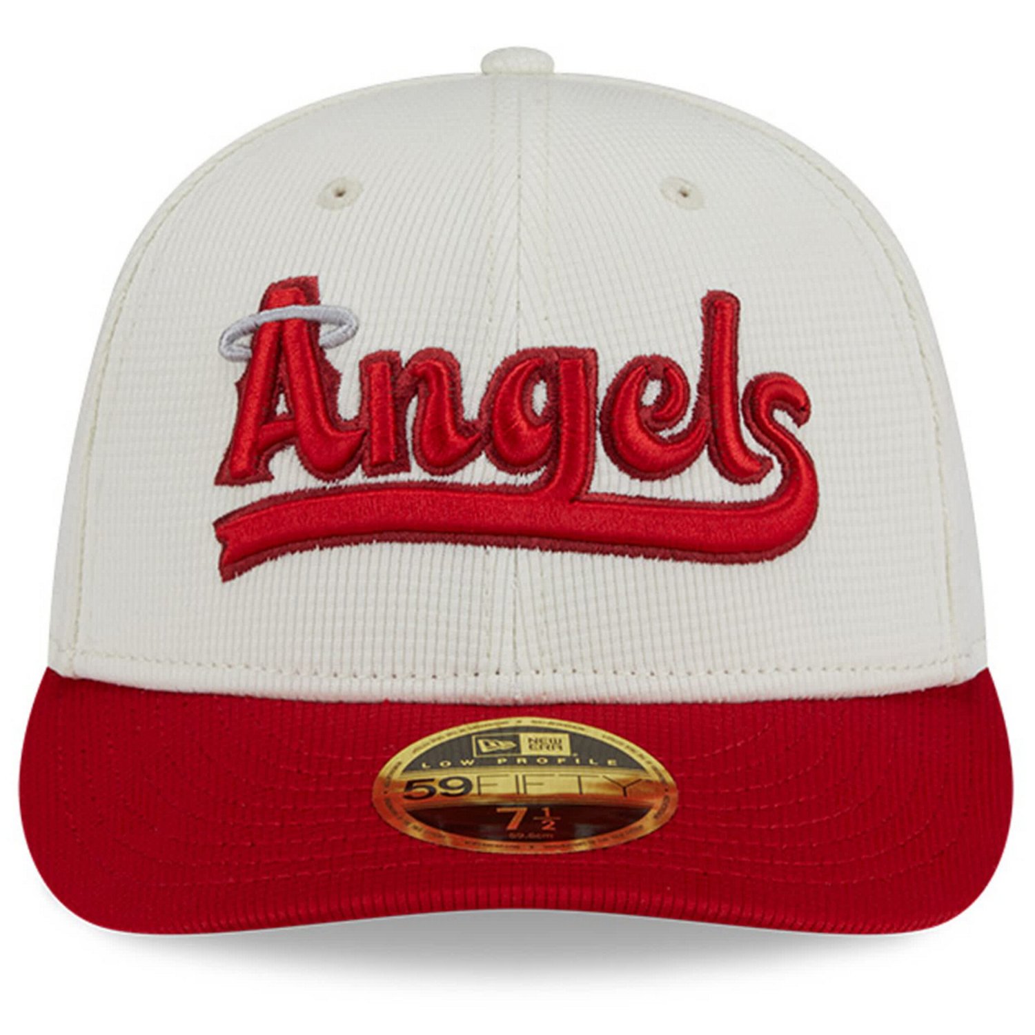 New Era Red Los Angeles Angels City Connect Batting Practice Low Profile 59FIFTY Fitted Hat - view number 2