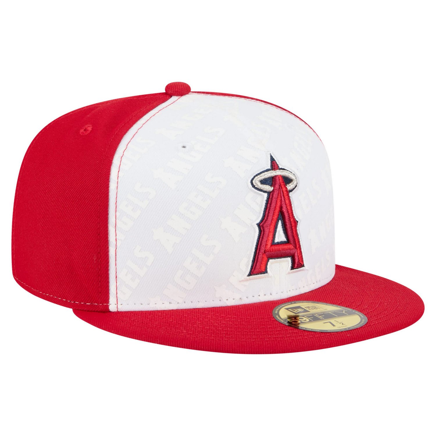 New Era Red Los Angeles Angels Repeat 59FIFTY Fitted Hat - view number 3