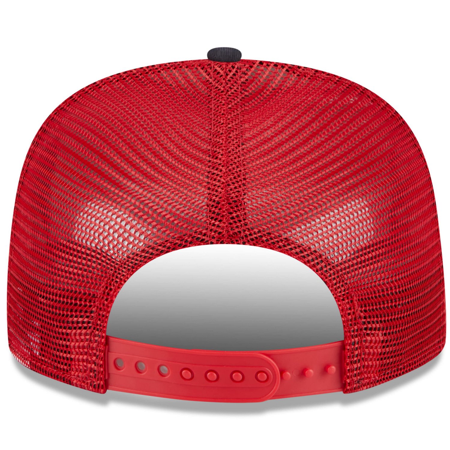 New Era Red Los Angeles Angels Team Foam Front A-Frame Trucker 9FIFTY Snapback Hat