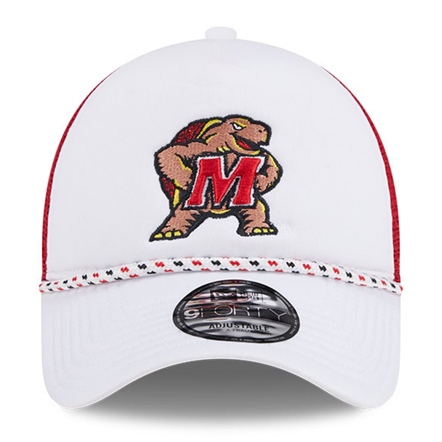New Era /Red Maryland Terrapins Court Sport Foam A-Frame 9FORTY Adjustable Trucker Hat                                           - view number 2