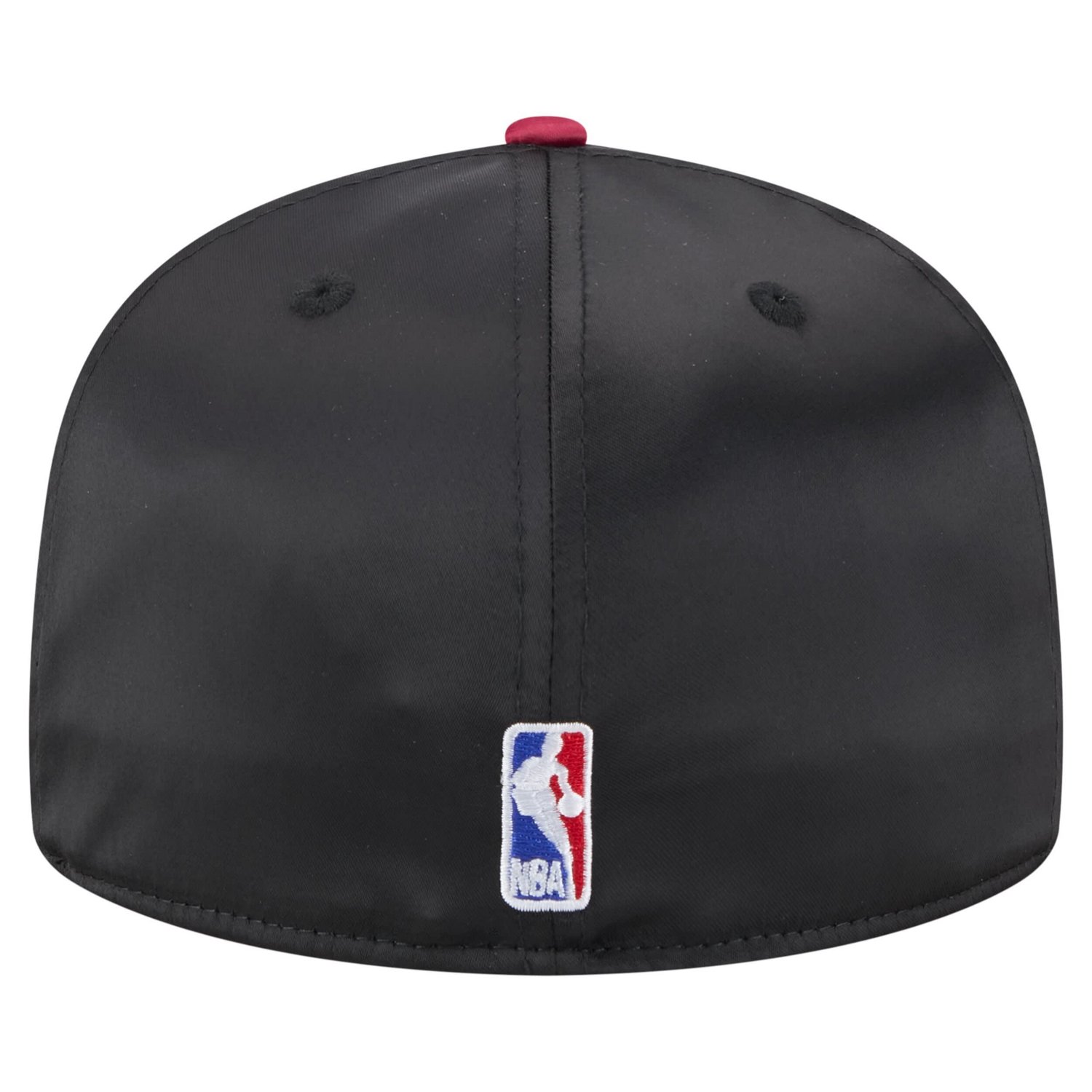 New Era Red Miami Heat Throwback Satin Vintage Pin Two-Tone 59FIFTY Fitted Hat - view number 4