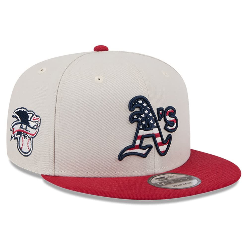 New Era /Red Oakland Athletics 2024 Fourth of July 9FIFTY Snapback Hat