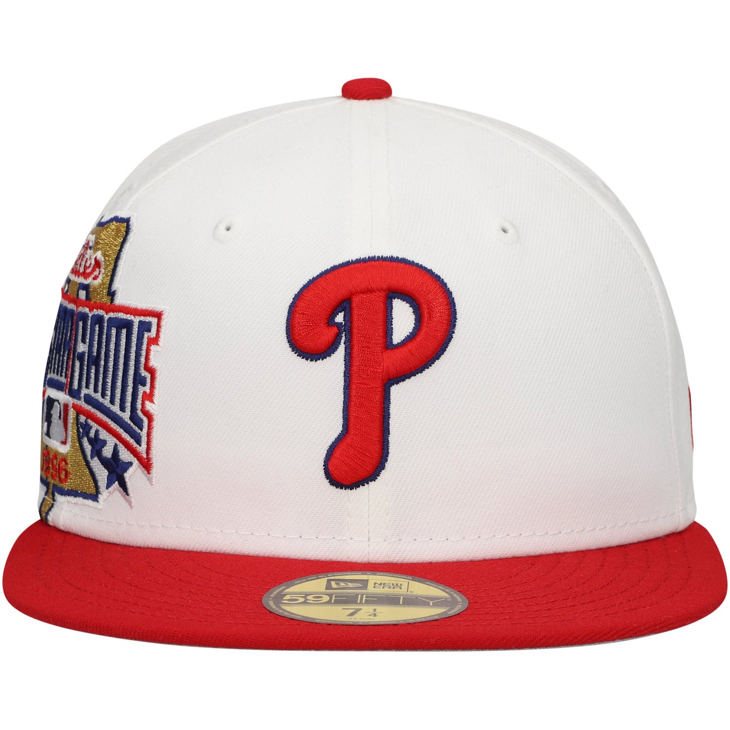 New Era /Red Philadelphia Phillies Major Sidepatch 59FIFTY Fitted Hat                                                            - view number 2