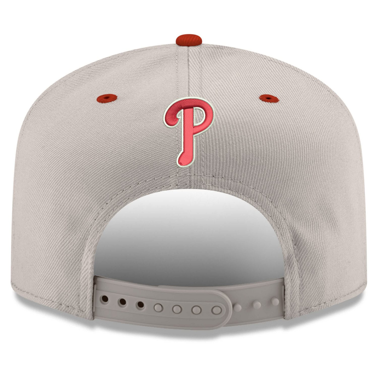New Era Red Philadelphia Phillies Upside Down City Name A-Frame 9FIFTY Snapback Hat - view number 4