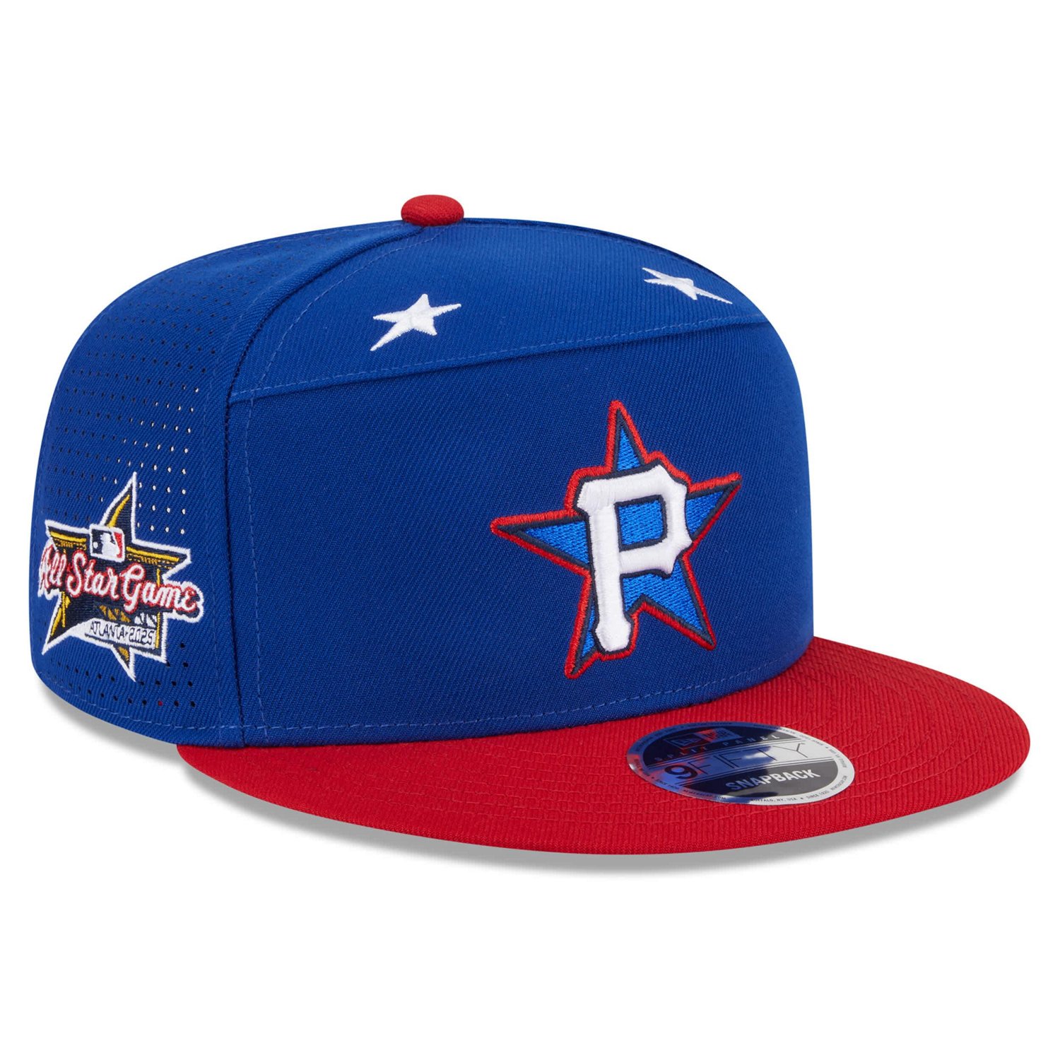 New Era Red Pittsburgh Pirates 2025 MLB All-Star Game Workout Side Patch 9FIFTY Snapback Hat - view number 1