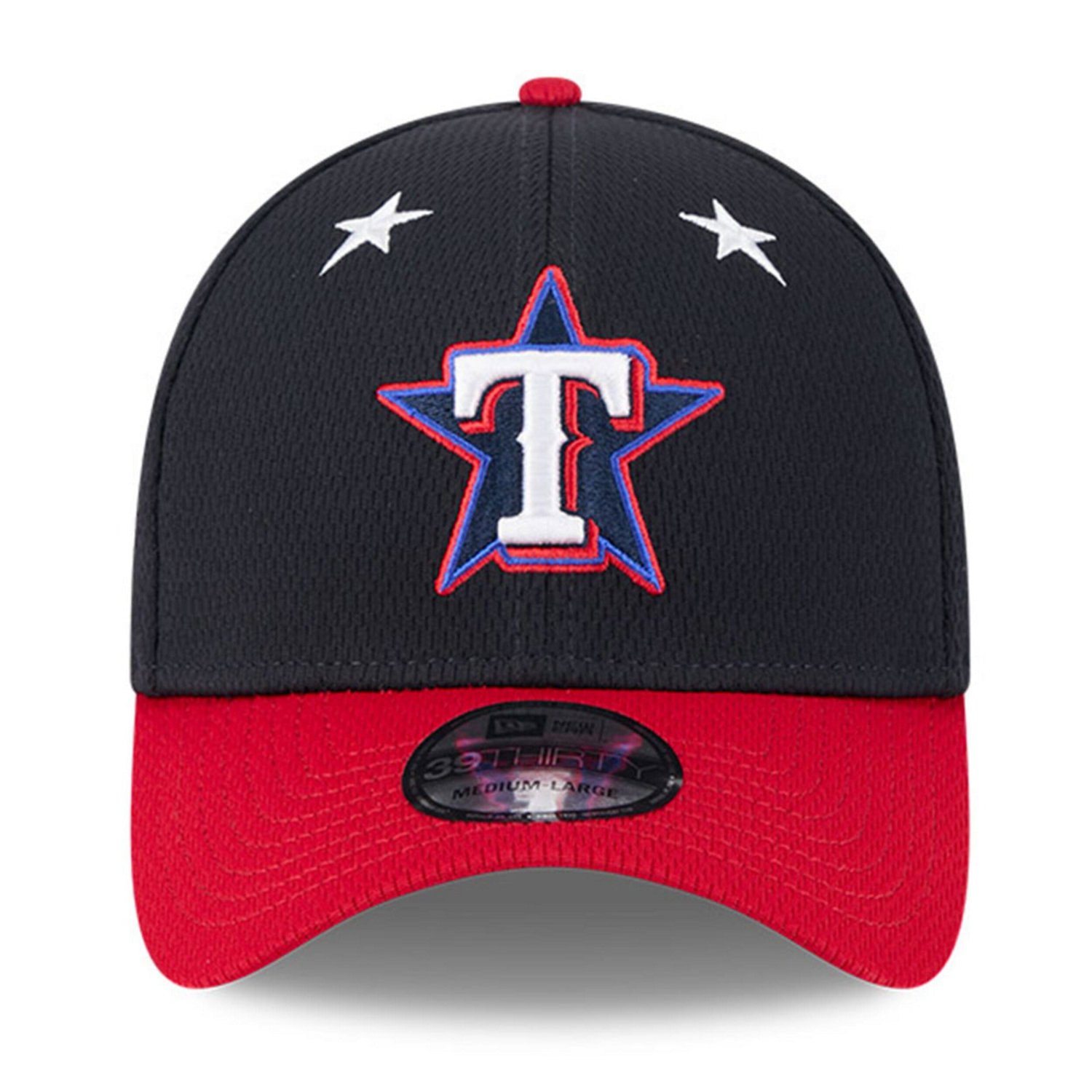 New Era Red Texas Rangers 2025 MLB All-Star Game Workout 39THIRTY Flex Hat - view number 2