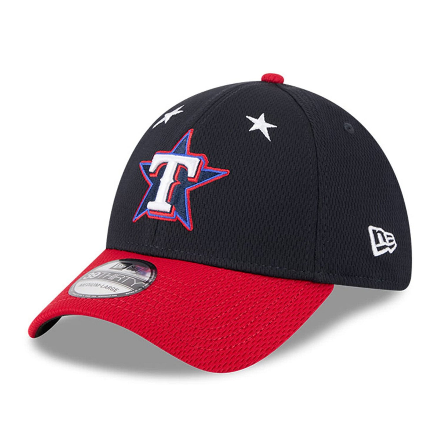 New Era Red Texas Rangers 2025 MLB All-Star Game Workout 39THIRTY Flex Hat - view number 3