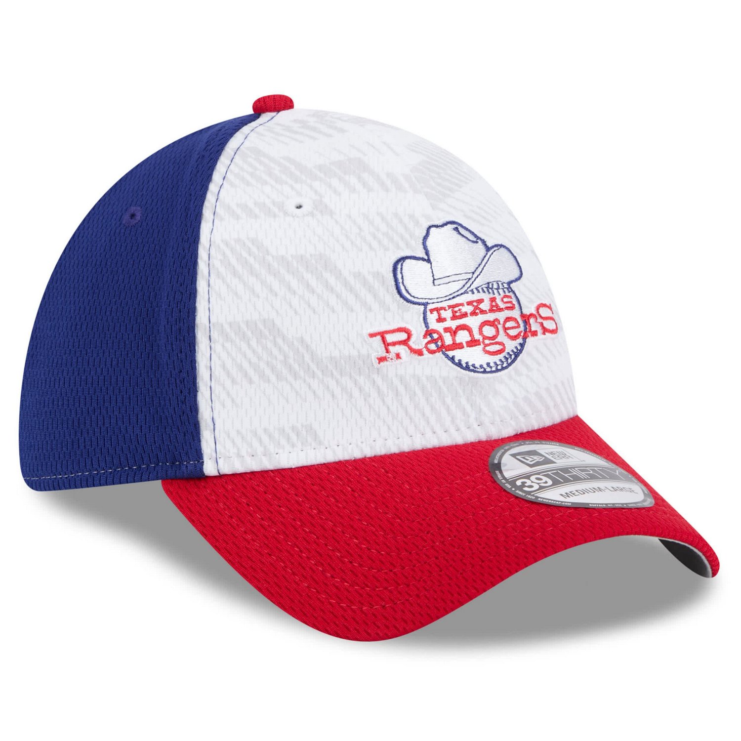 New Era Red Texas Rangers 2025 MLB Clubhouse 39THIRTY Flex Hat - view number 3