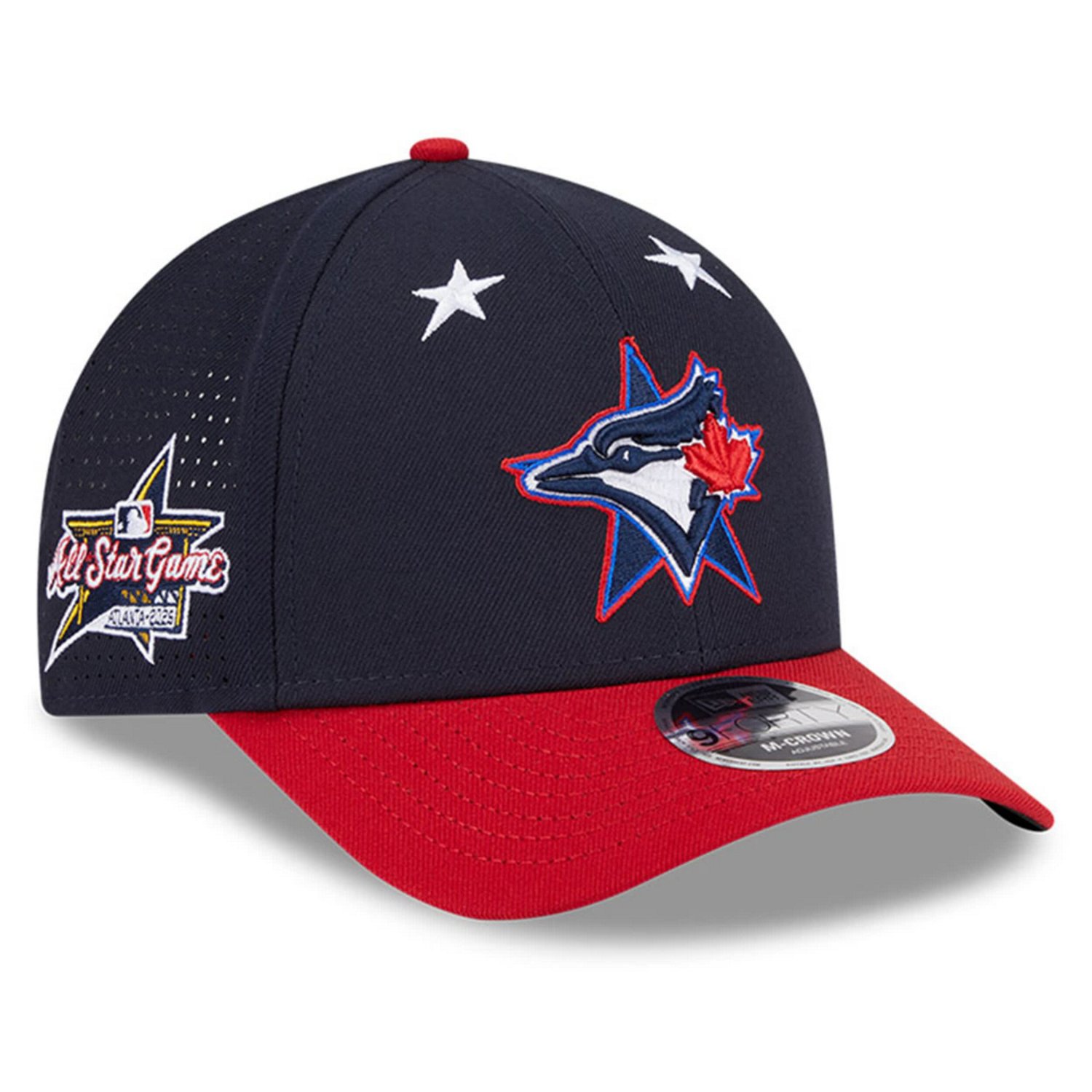 New Era Red Toronto Blue Jays 2025 MLB All-Star Game Workout 9FORTY M-Crown Adjustable Hat - view number 1