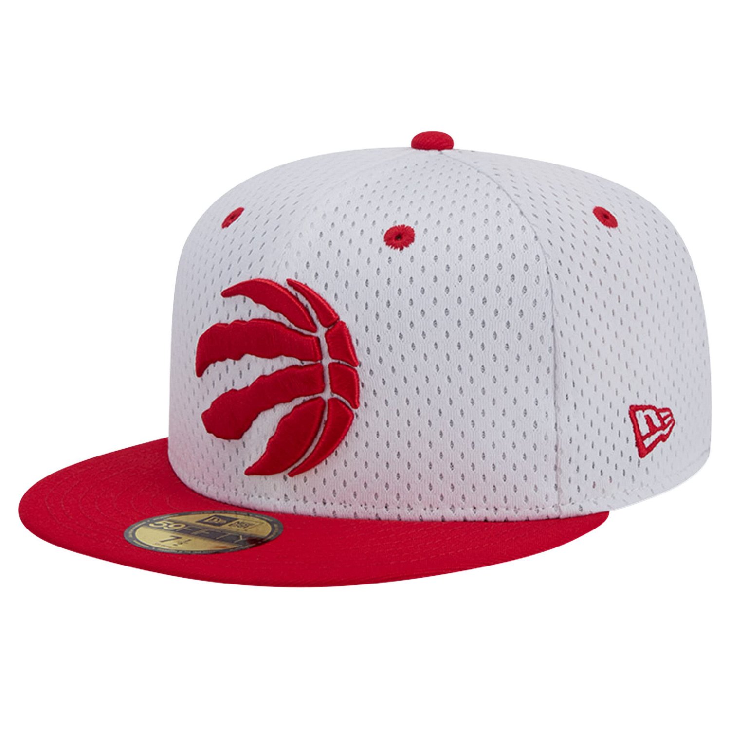 New Era Red Toronto Raptors Throwback 2Tone 59FIFTY Fitted Hat                                                                   - view number 3