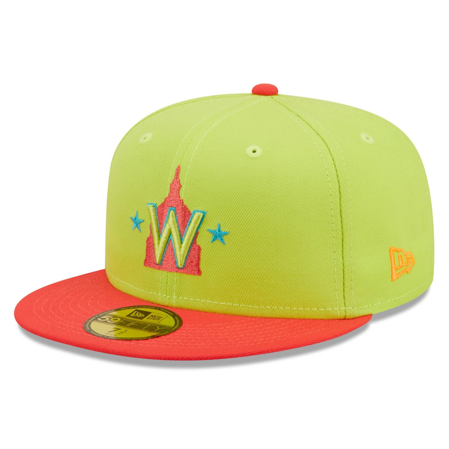 New Era /Red Washington Nationals 2008 Inaugural Season Cyber Highlighter 59FIFTY Fitted Hat - view number 3