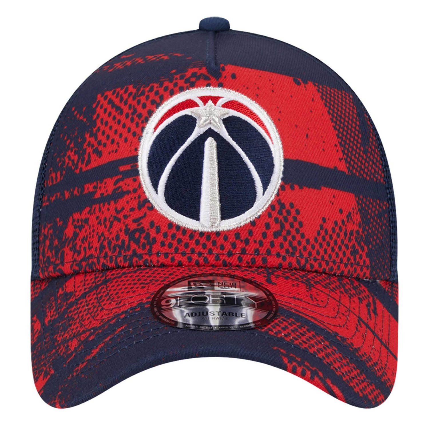 New Era Red Washington Wizards Tip Off A-Frame Trucker 9FORTY Adjustable Hat - view number 2