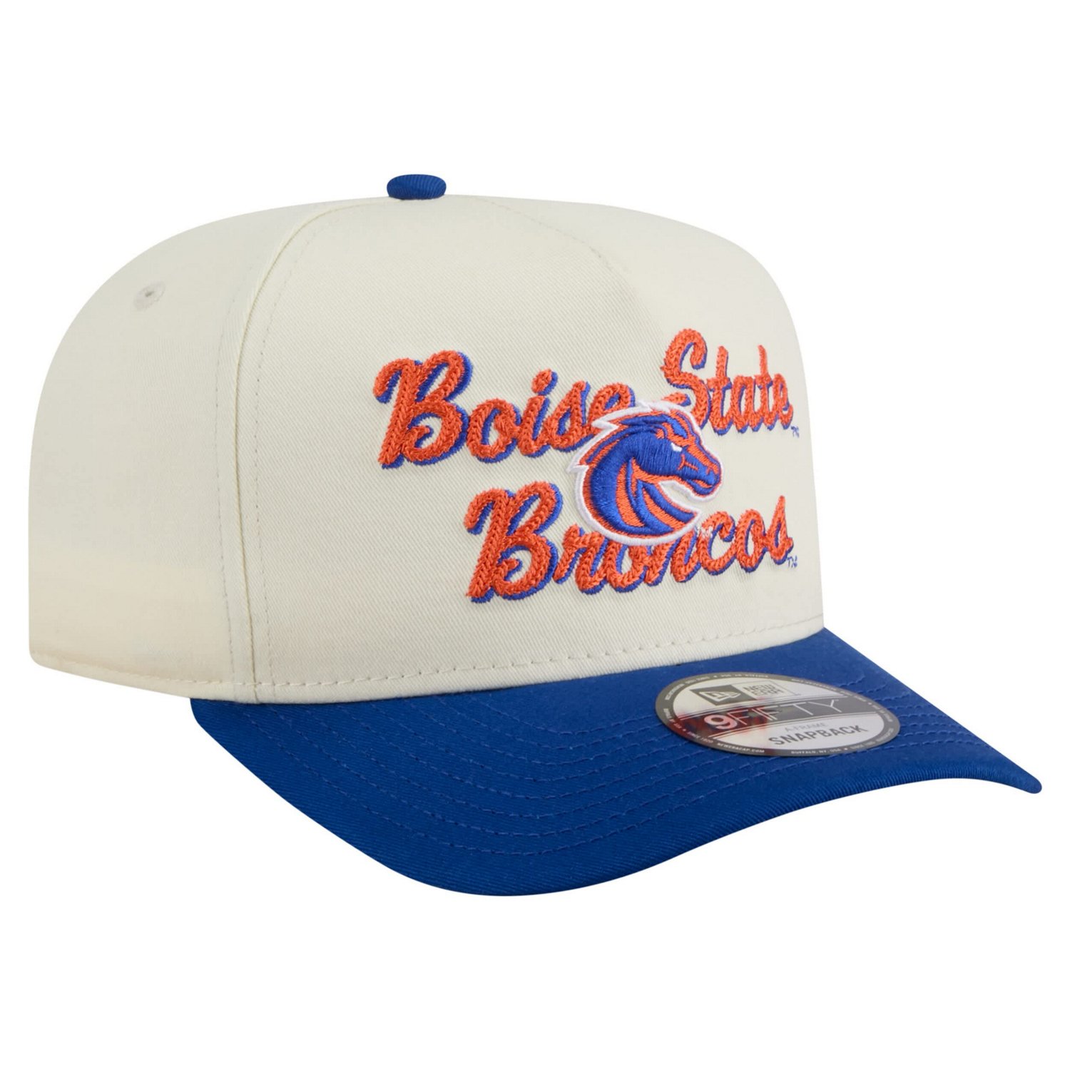 New Era Royal Boise State Broncos Vintage Chainstitch 9FIFTY A-Frame Snapback Hat - view number 3