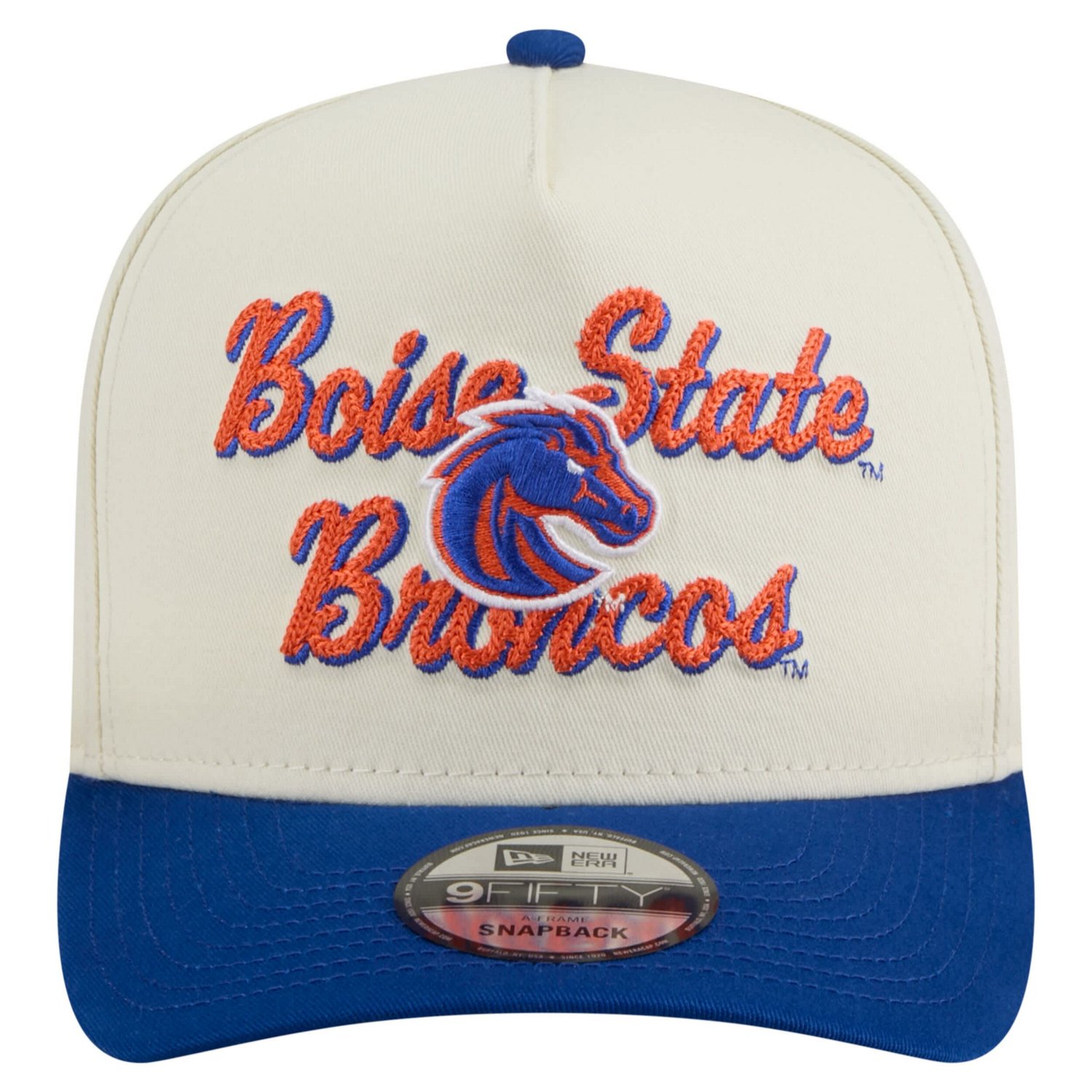 New Era Royal Boise State Broncos Vintage Chainstitch 9FIFTY A-Frame Snapback Hat - view number 2