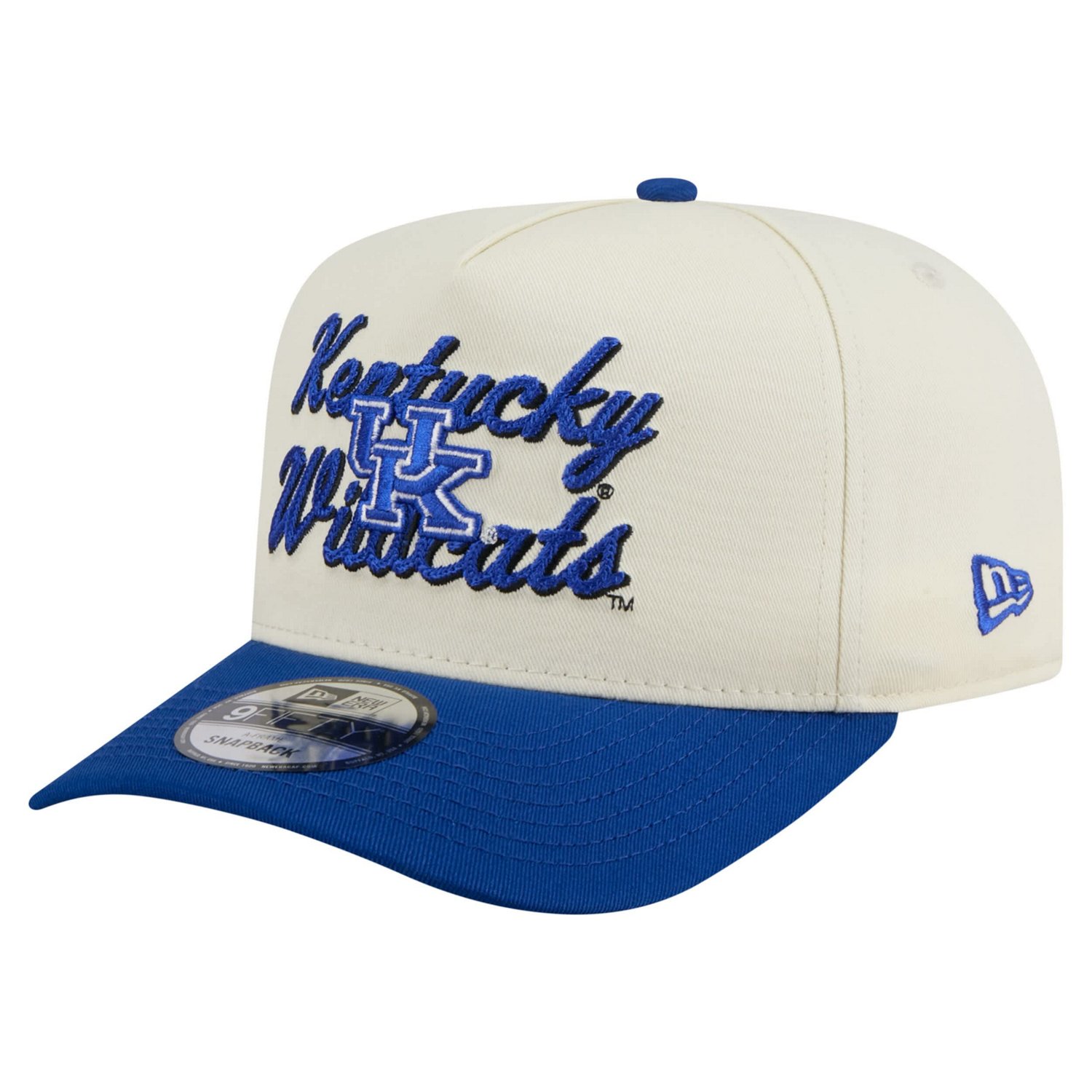 New Era Royal Kentucky Wildcats Vintage Chainstitch 9FIFTY A-Frame Snapback Hat