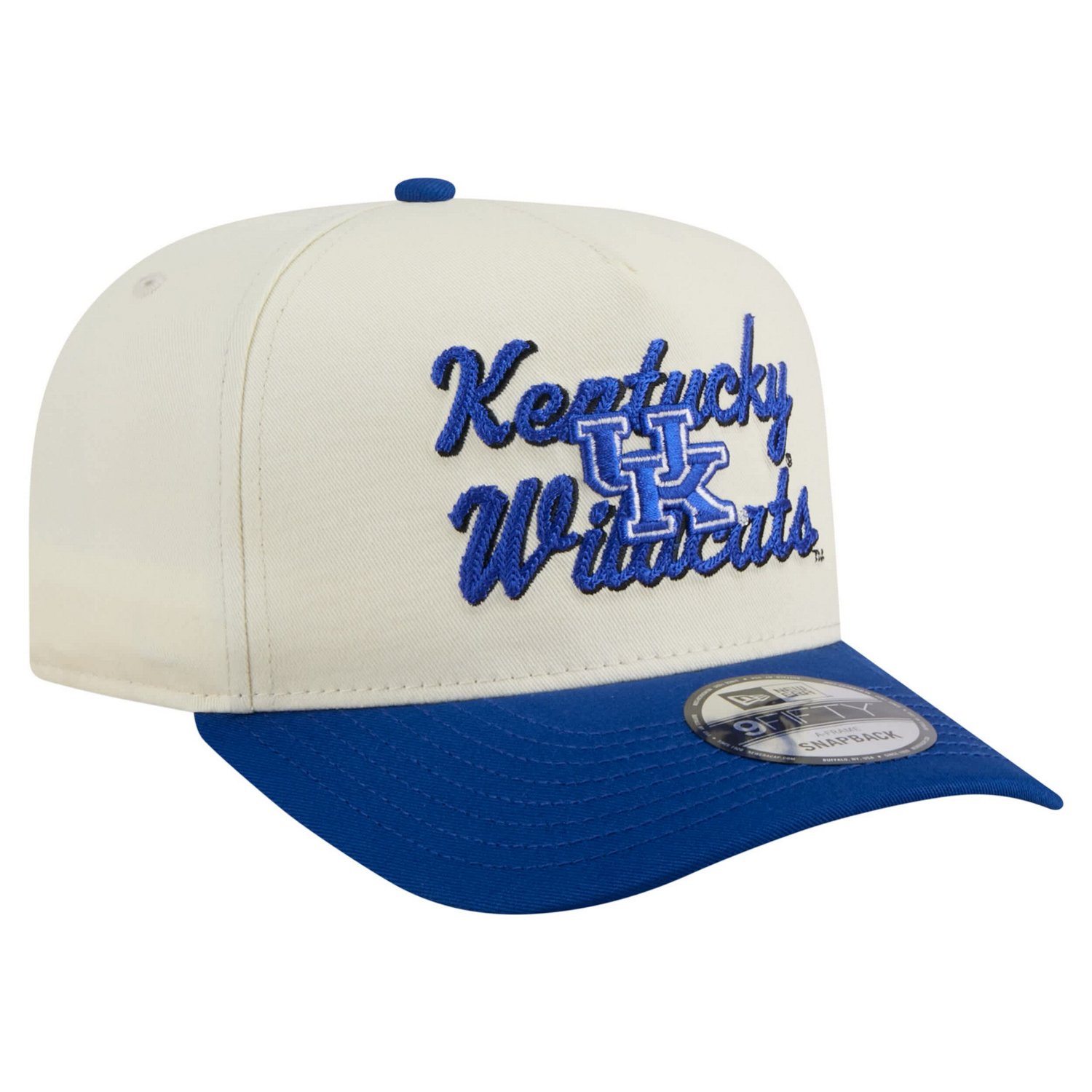 New Era Royal Kentucky Wildcats Vintage Chainstitch 9FIFTY A-Frame Snapback Hat - view number 3