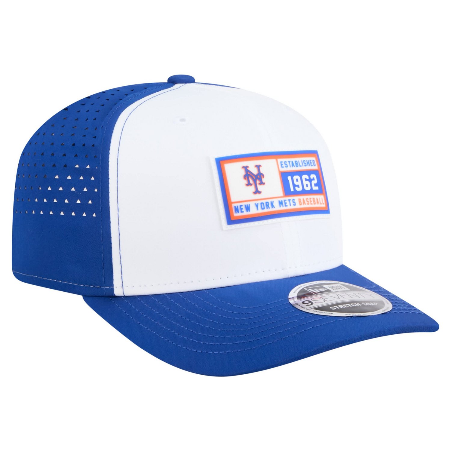 New Era Royal New York Mets Established Patch 9SEVENTY Adjustable Hat - view number 3