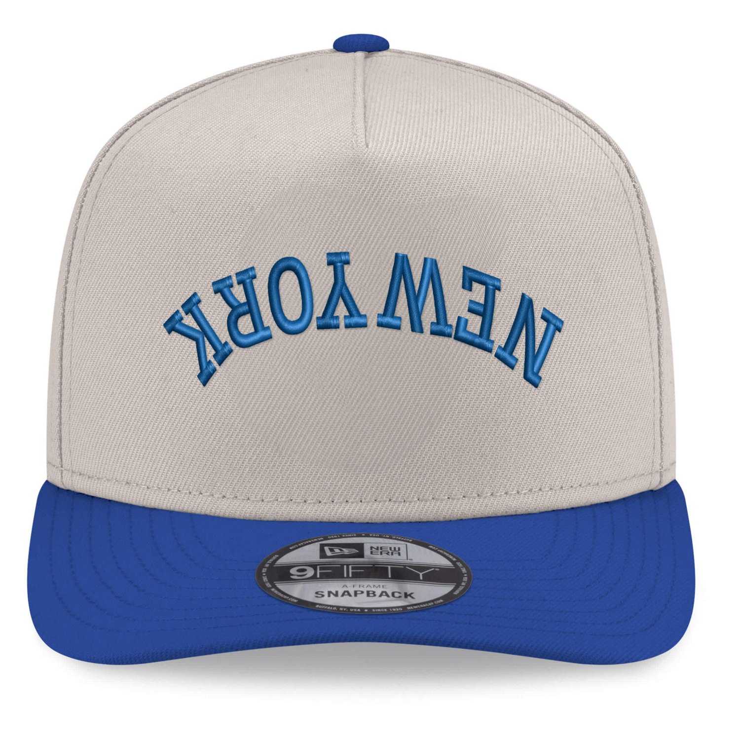 New Era Royal New York Mets Upside Down City Name A-Frame 9FIFTY Snapback Hat - view number 2