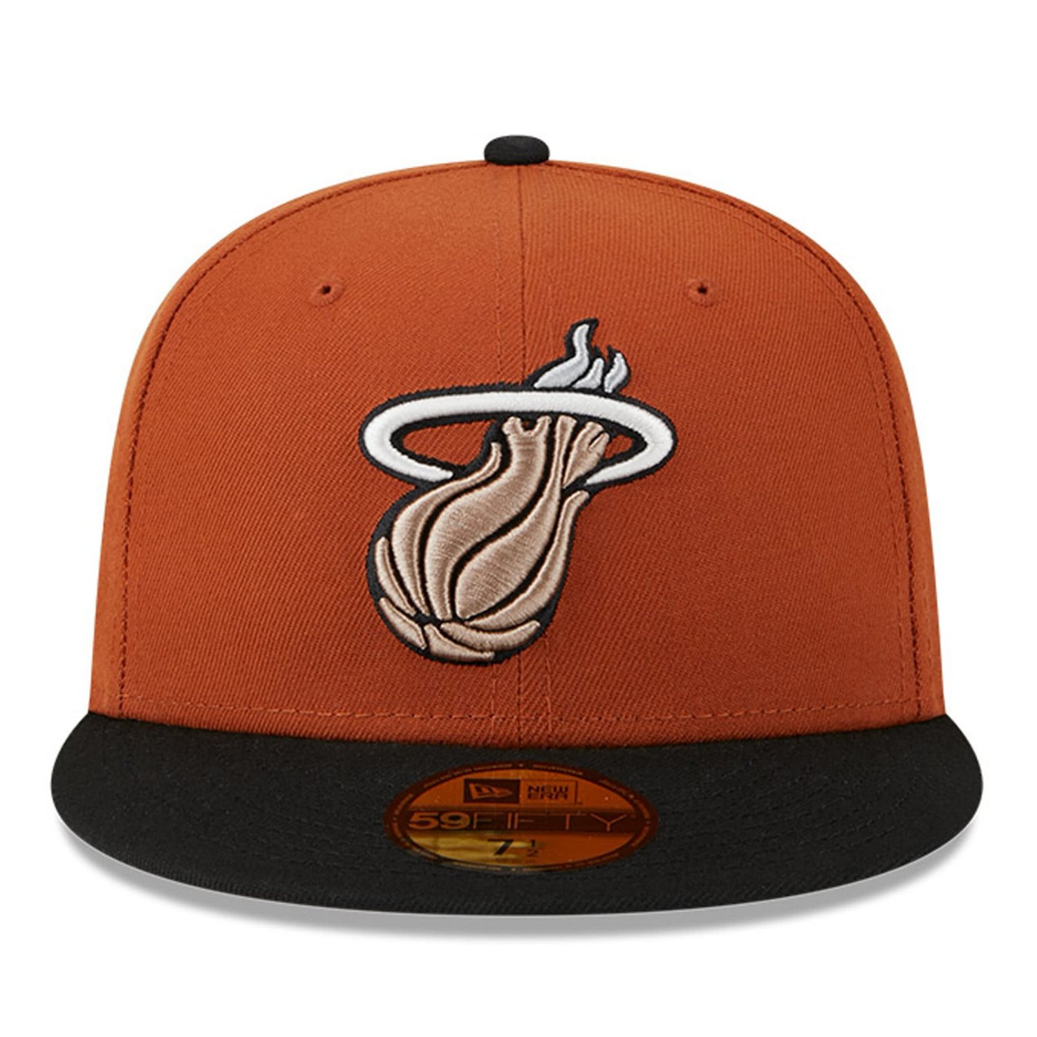 New Era Rust/ Miami Heat Two-Tone 59FIFTY Fitted Hat
