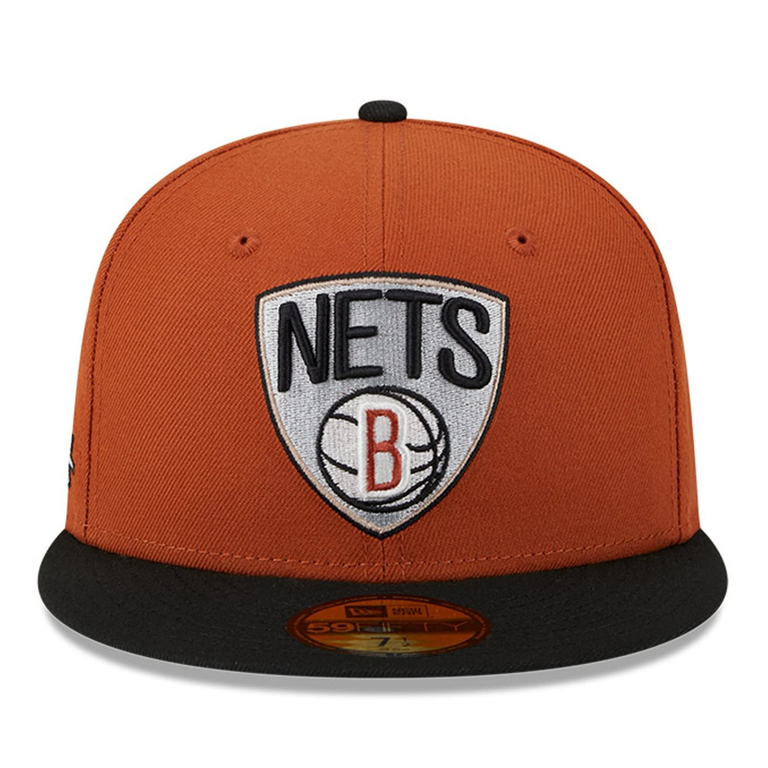 New Era Rust/ Brooklyn Nets Two-Tone 59FIFTY Fitted Hat