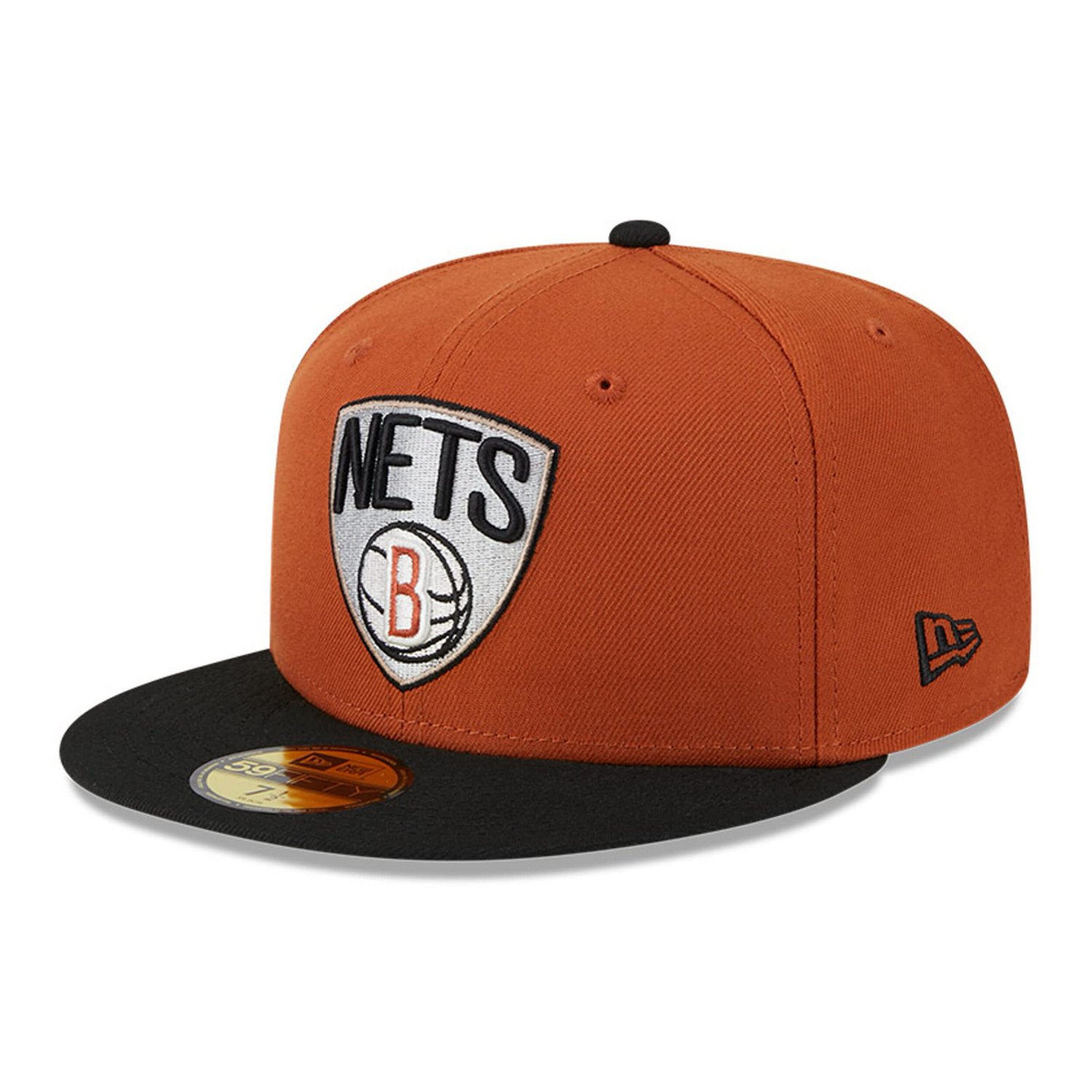 New Era Rust/ Brooklyn Nets Two-Tone 59FIFTY Fitted Hat