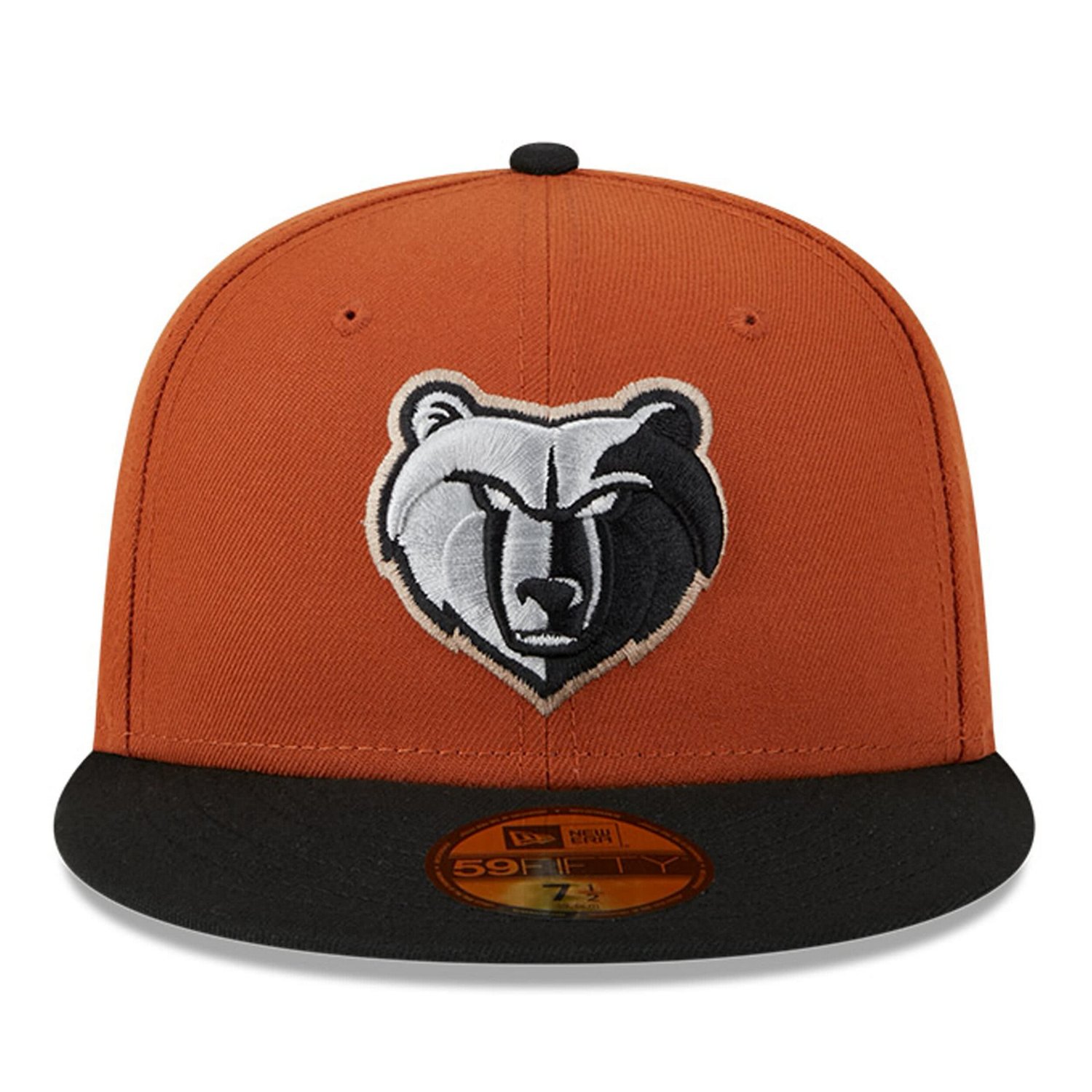New Era Rust/ Memphis Grizzlies Two-Tone 59FIFTY Fitted Hat                                                                      - view number 2