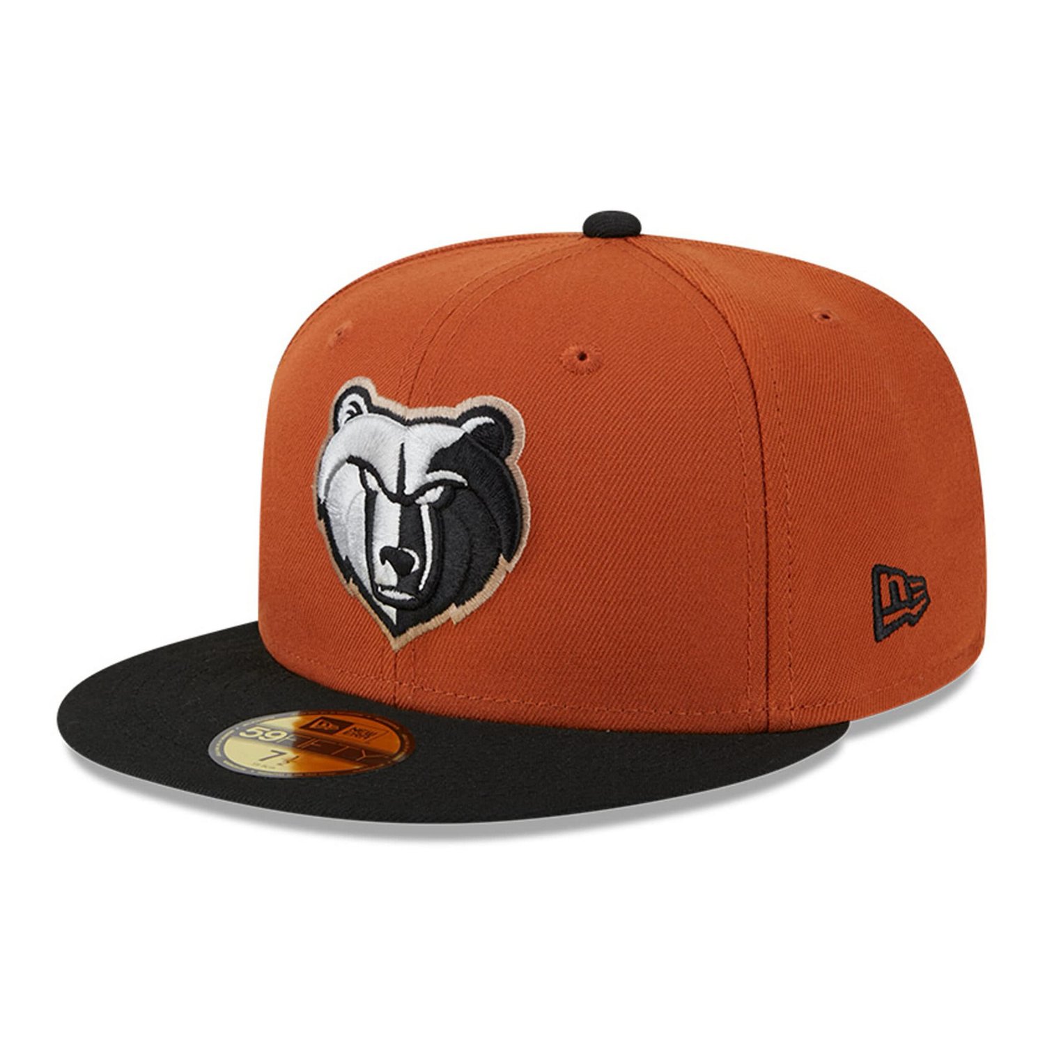 New Era Rust/ Memphis Grizzlies Two-Tone 59FIFTY Fitted Hat                                                                      - view number 3