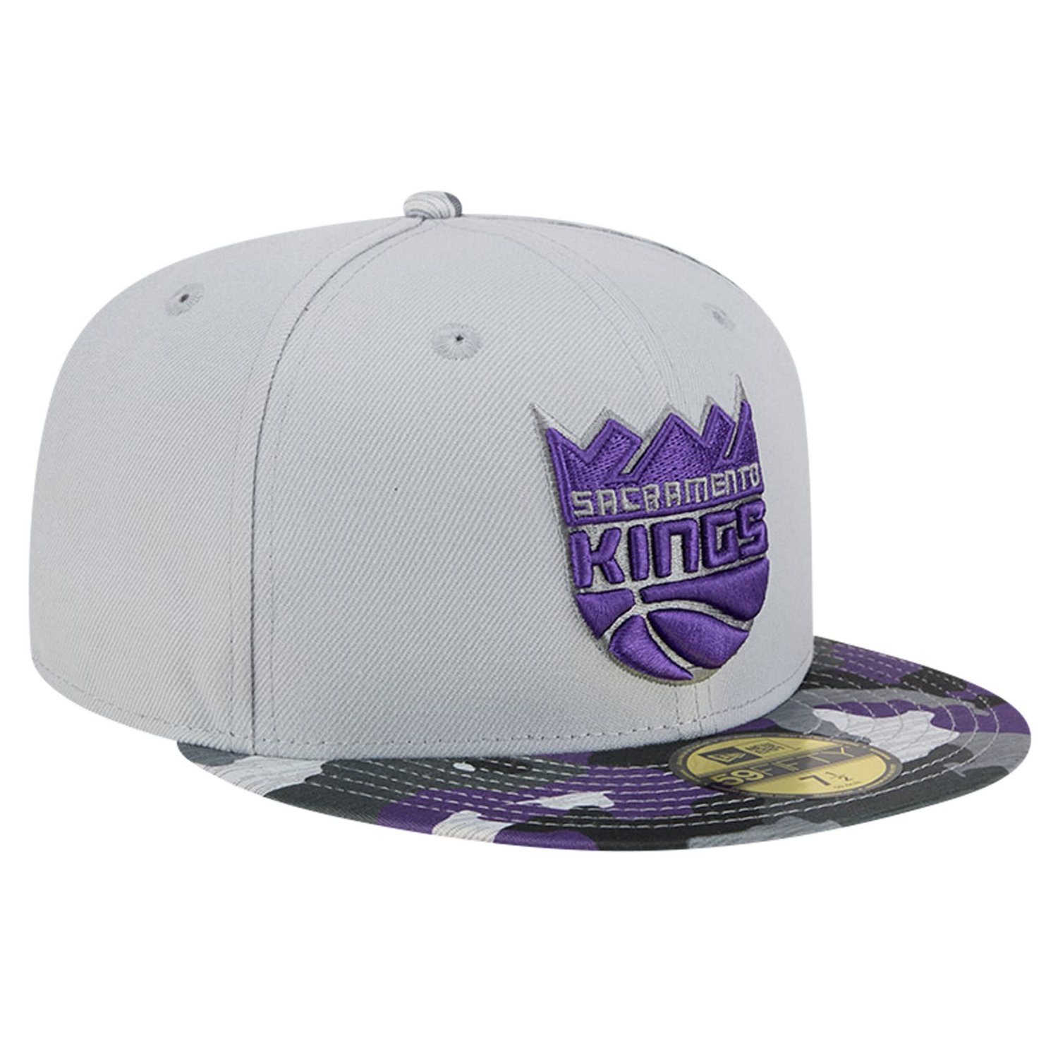 New Era Sacramento Kings Active Color Camo Visor 59FIFTY Fitted Hat                                                              - view number 3