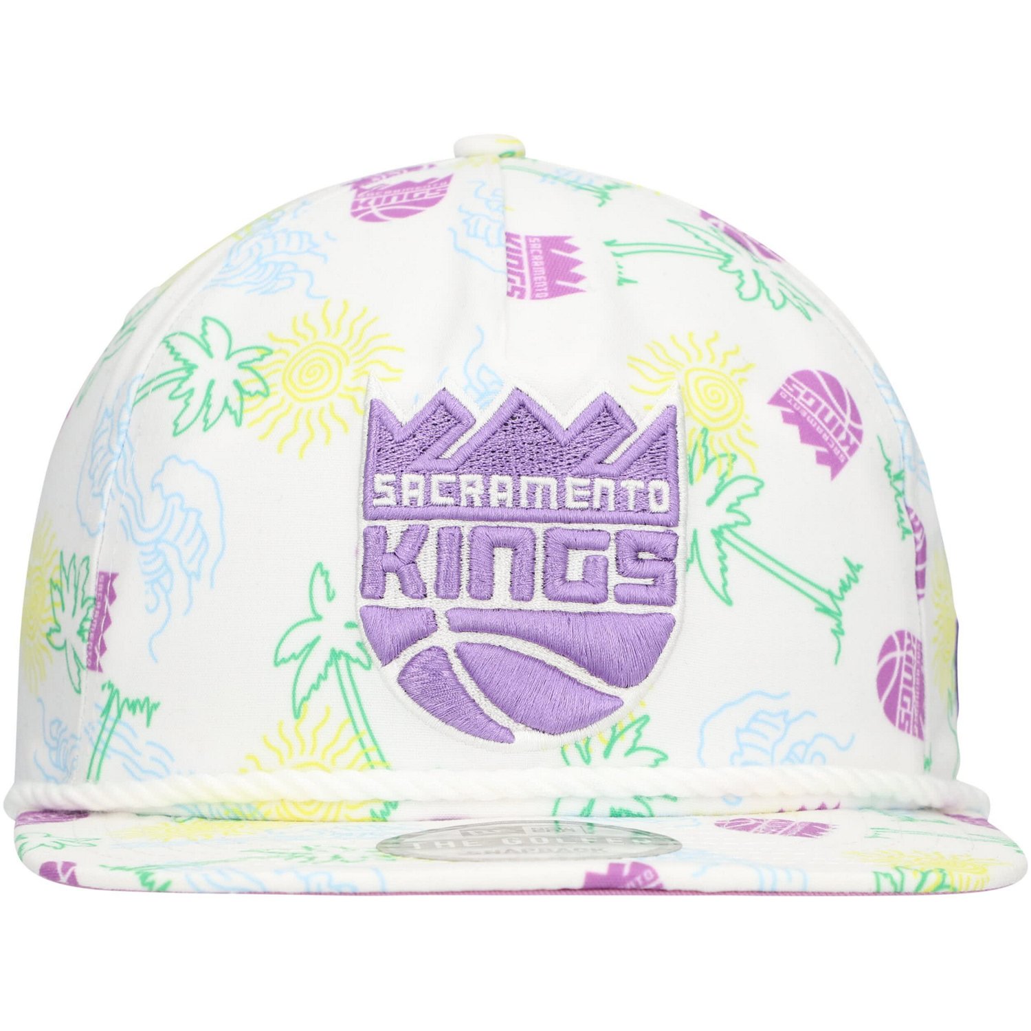 New Era Sacramento Kings Palm Trees and Waves Golfer Adjustable Hat                                                              - view number 2