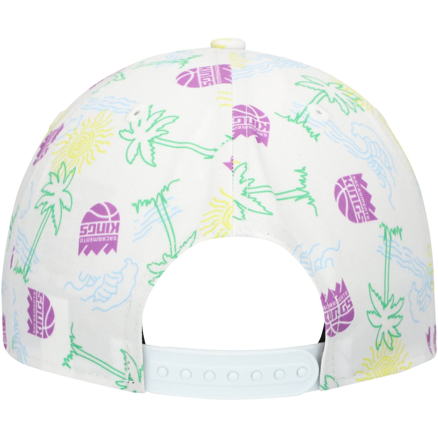 New Era Sacramento Kings Palm Trees and Waves Golfer Adjustable Hat                                                              - view number 4