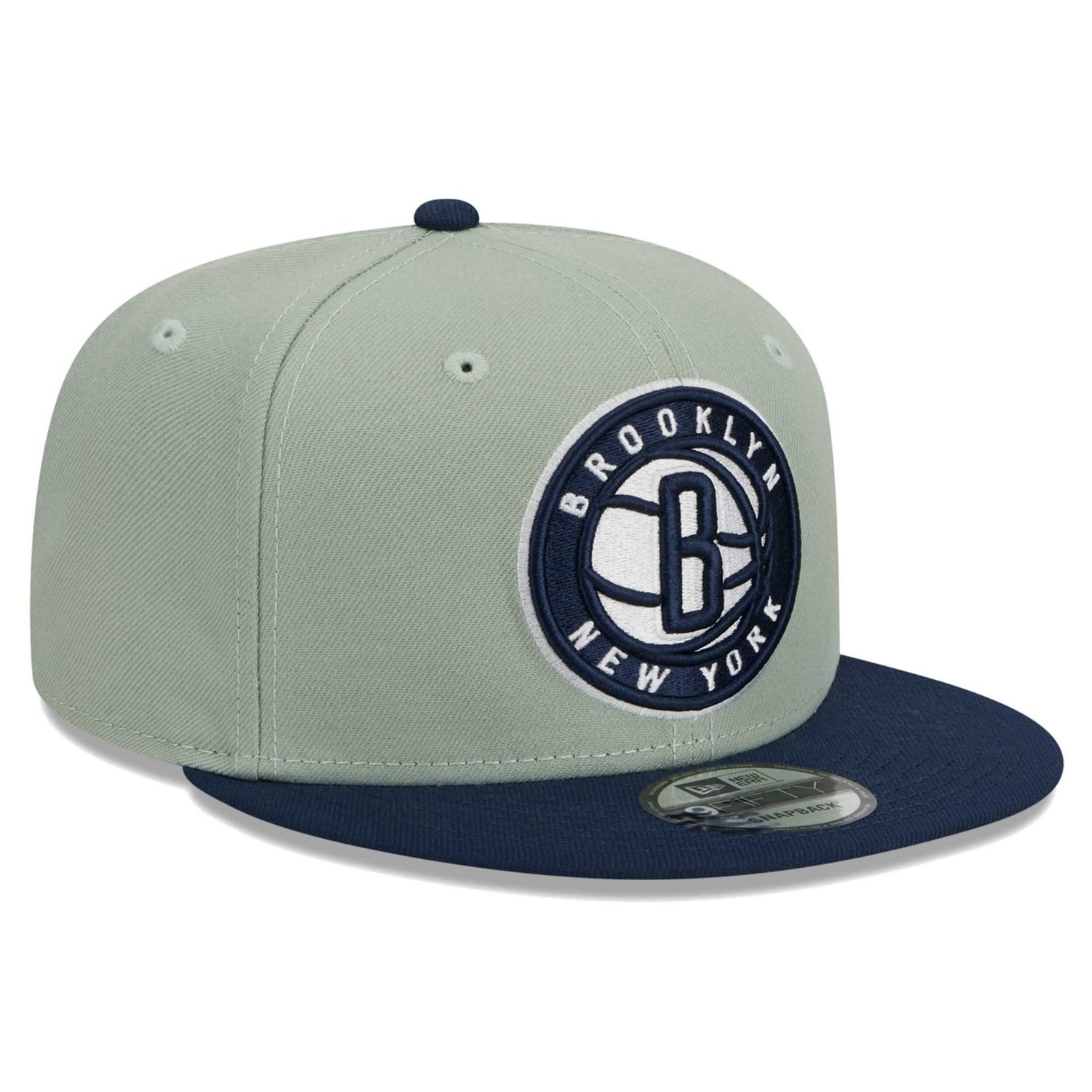 New Era Sage/ Brooklyn Nets Two-Tone Color Pack 9FIFTY Snapback Hat - view number 3