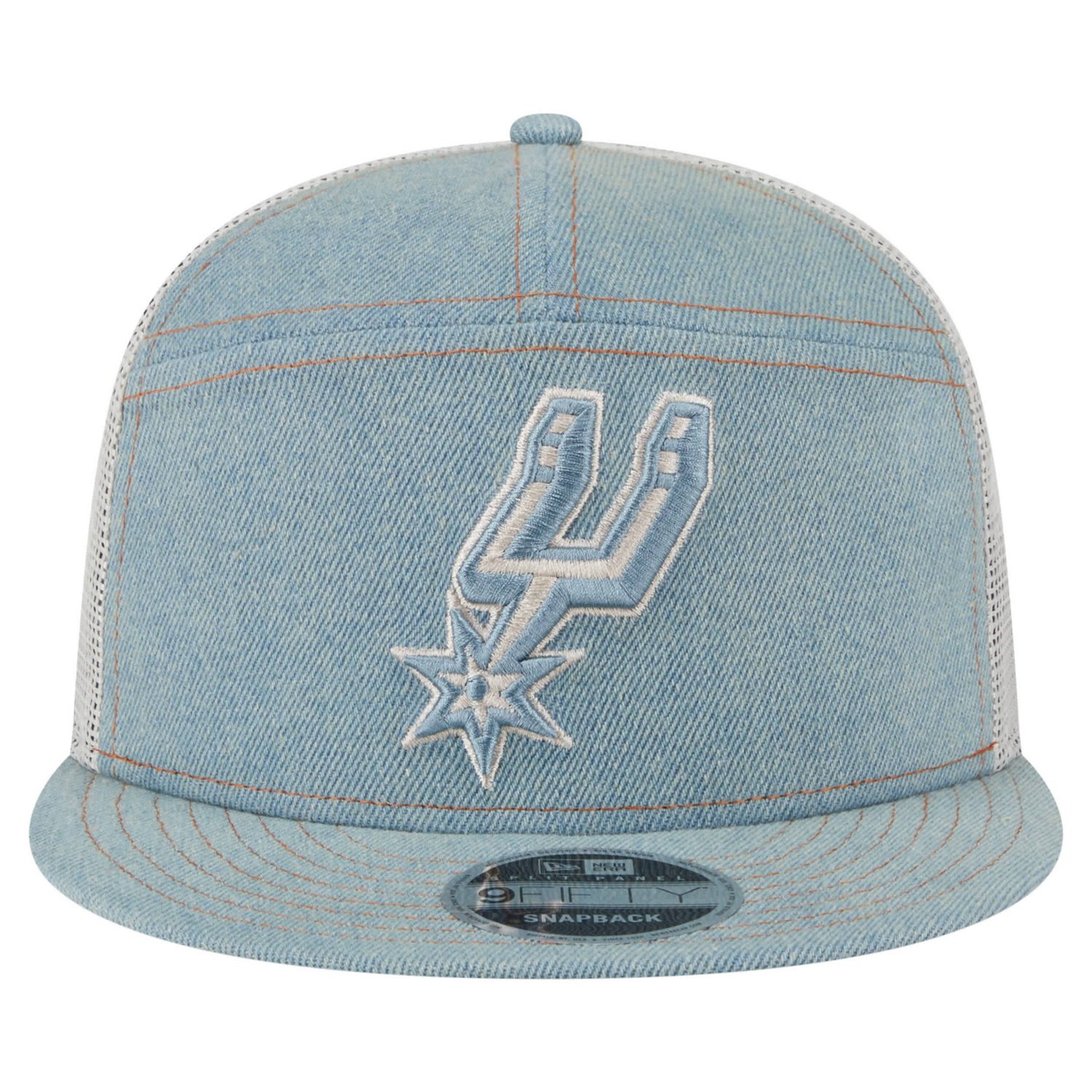 New Era San Antonio Spurs Adventure Split Panel 9FIFTY Snapback Trucker Hat - view number 2