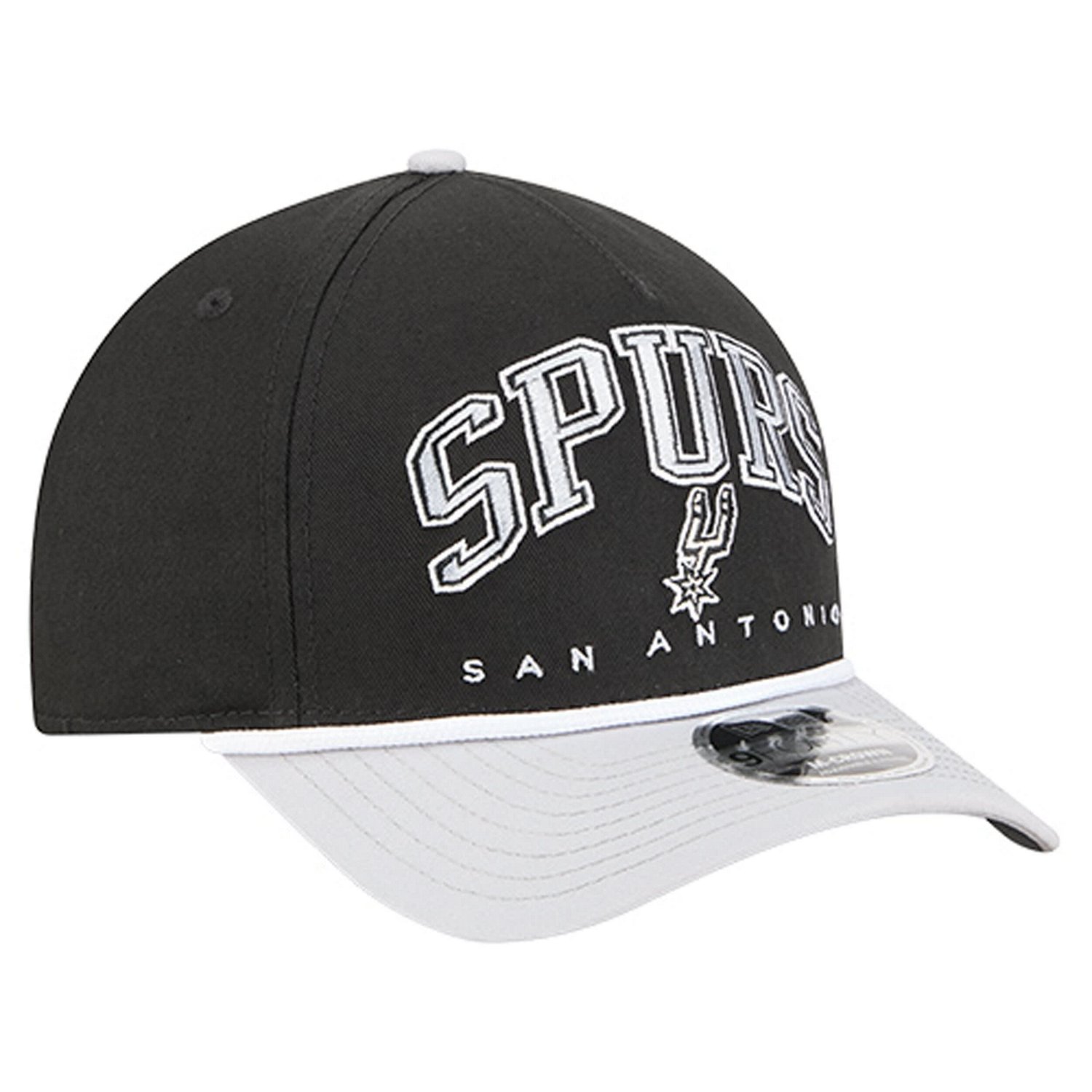 New Era San Antonio Spurs Bold Arch COOLERA 9FORTY A-Frame M-Crown Adjustable Hat - view number 3
