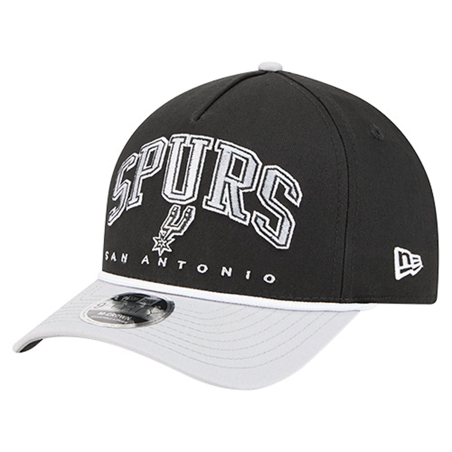 New Era San Antonio Spurs Bold Arch COOLERA 9FORTY A-Frame M-Crown Adjustable Hat