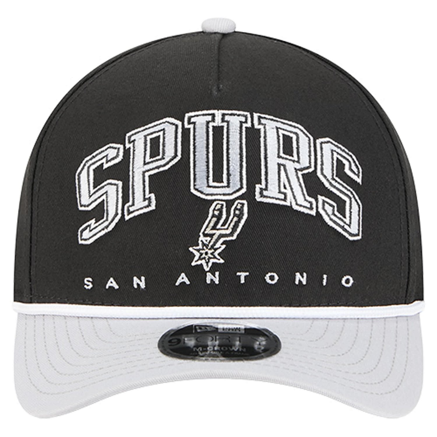 New Era San Antonio Spurs Bold Arch COOLERA 9FORTY A-Frame M-Crown Adjustable Hat - view number 2