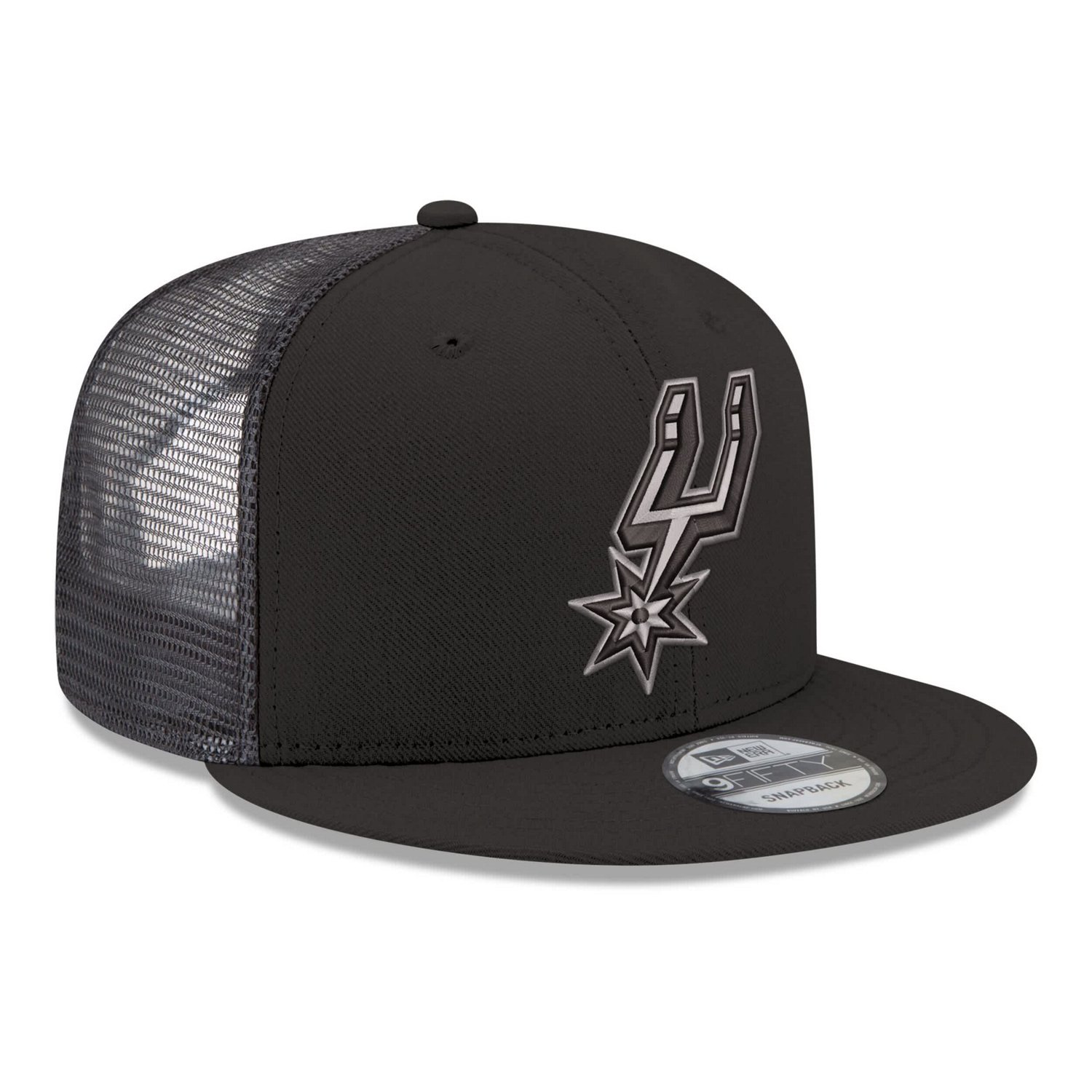 New Era San Antonio Spurs Core Logo Meshback 9FIFTY Snapback Hat - view number 3