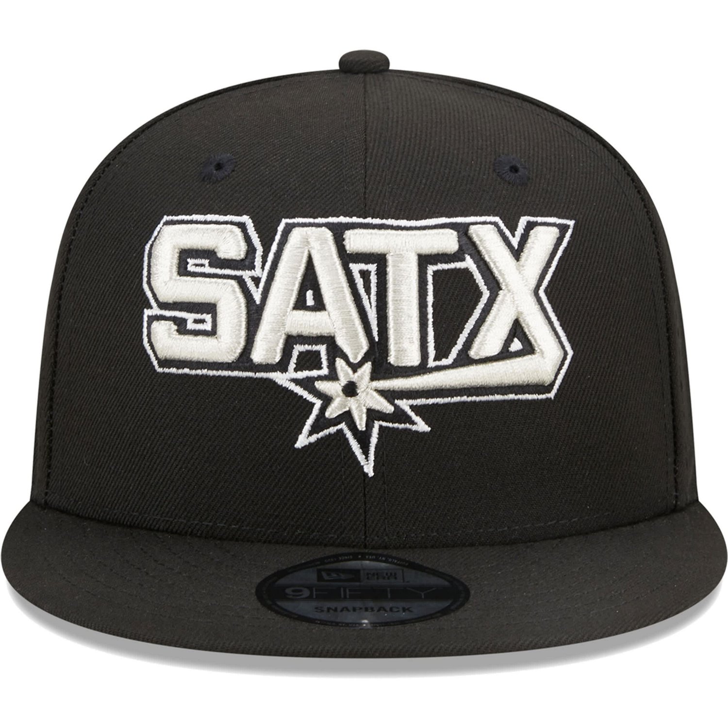 New Era San Antonio Spurs Jersey Hook Statement Edition 9FIFTY Snapback Hat                                                      - view number 2