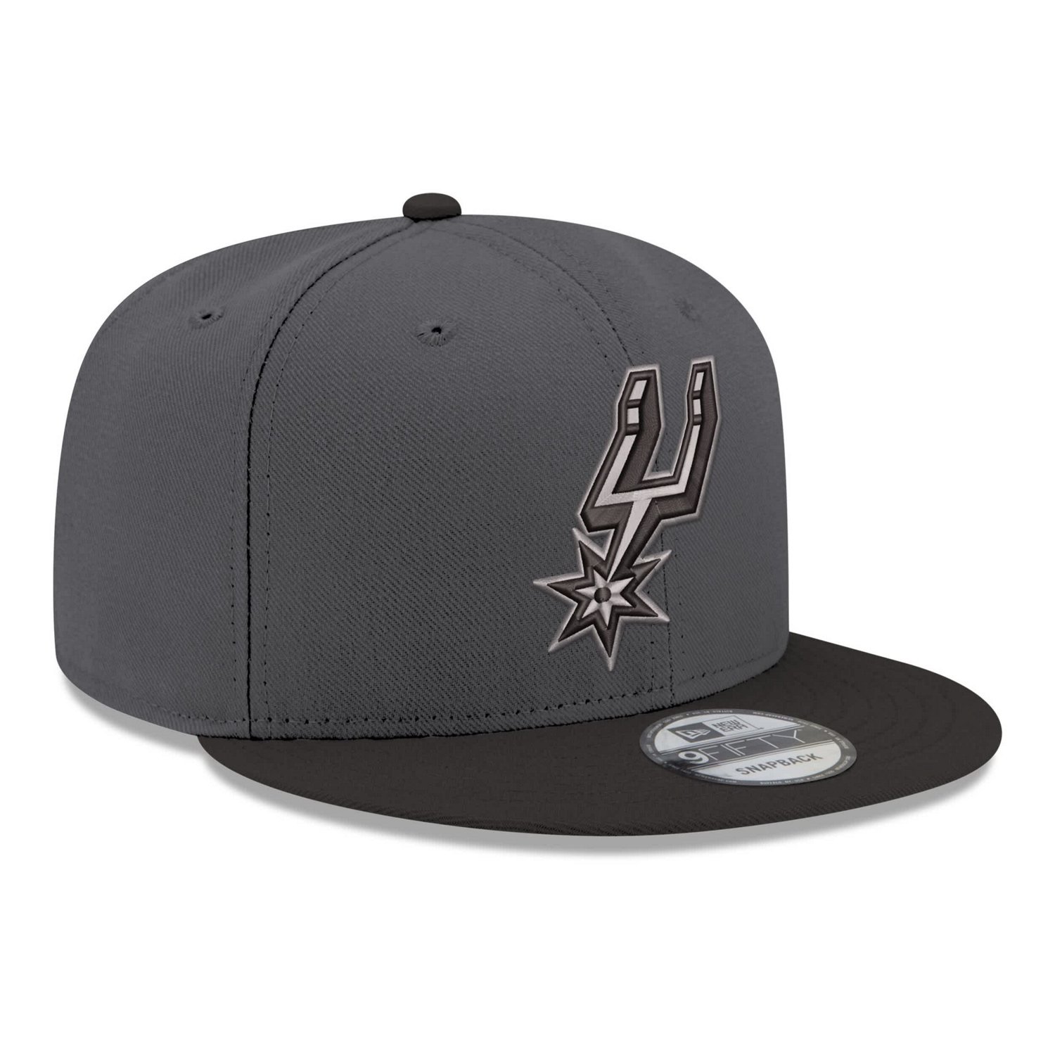 New Era San Antonio Spurs Logo 2-Tone 9FIFTY Snapback Hat - view number 3