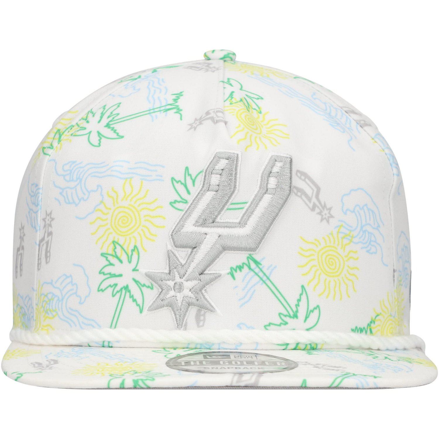 New Era San Antonio Spurs Palm Trees and Waves Golfer Adjustable Hat                                                             - view number 2